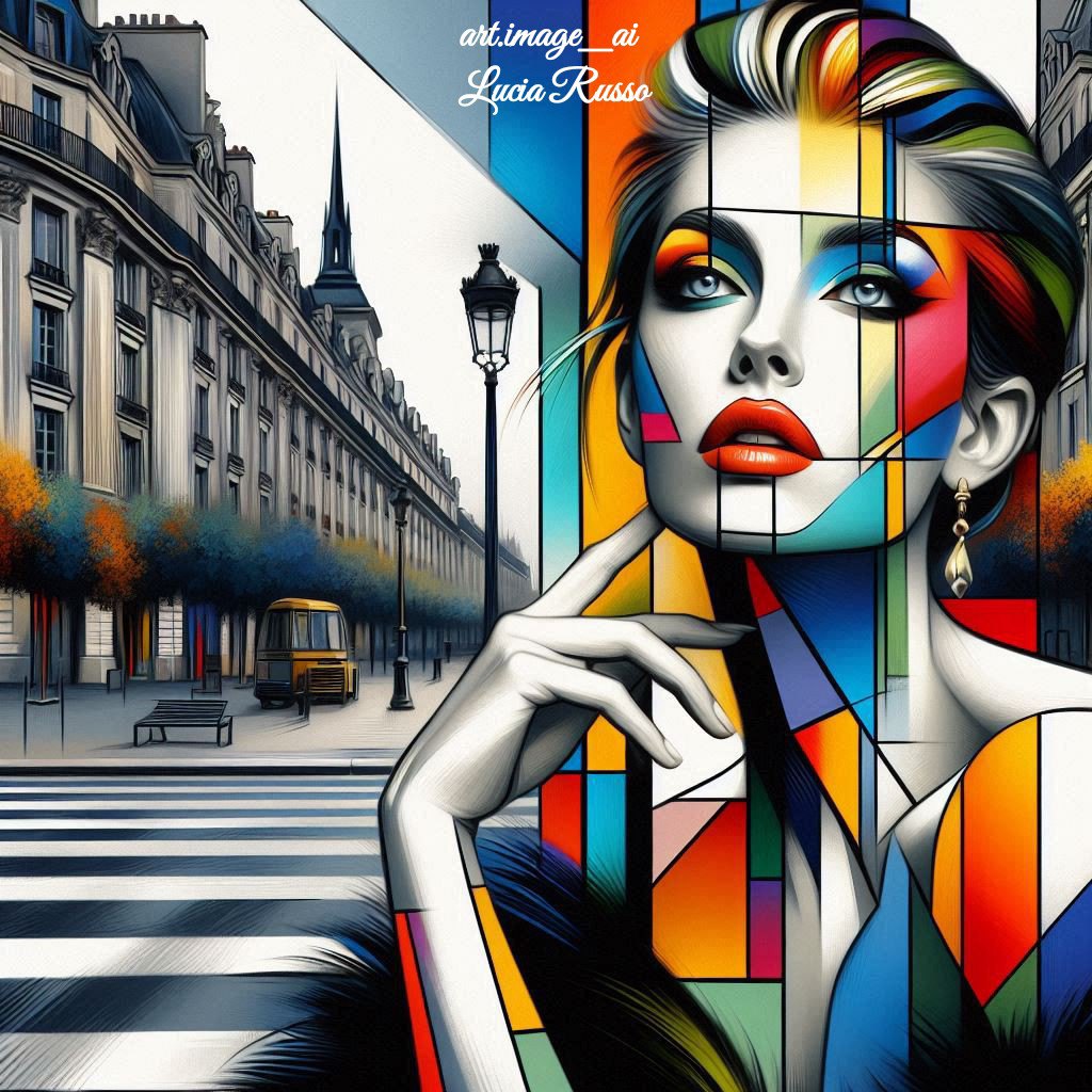What style of art is this 1960s-like digital image?
