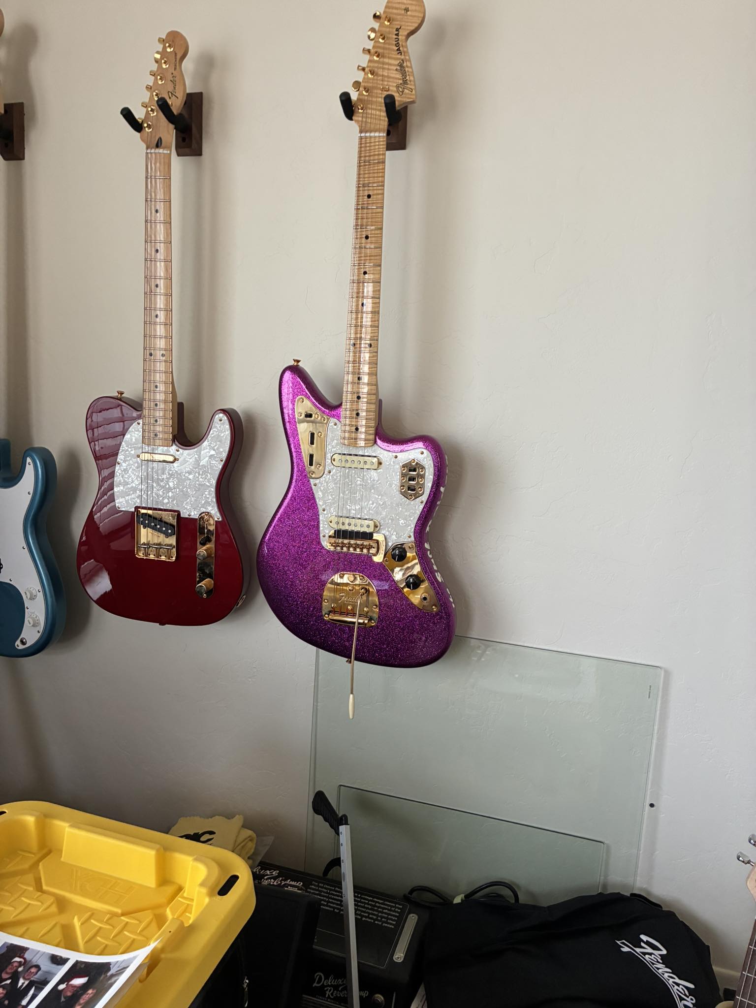 Custom 1967 Fender Jaguar guitar with Squire neck and Les Paul
