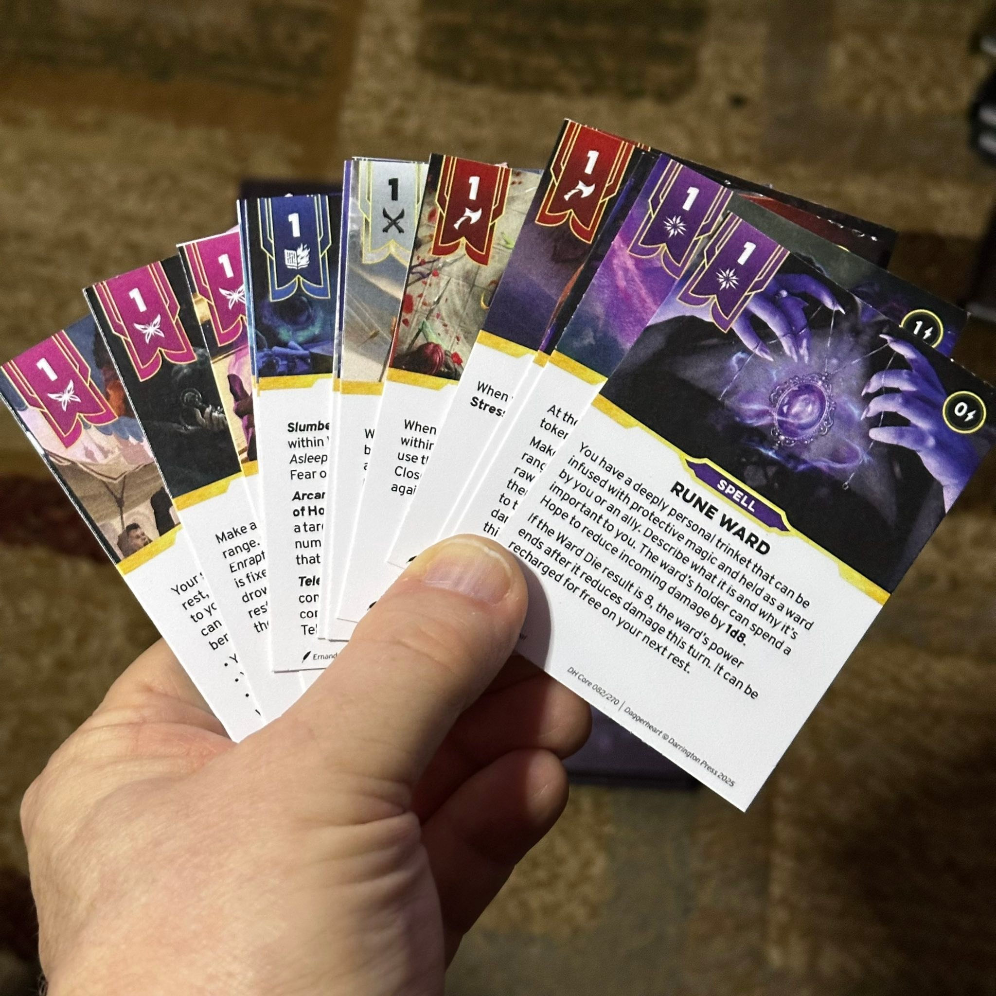 daggerheart card sleeves Core Set: Starke, Spenser, Hall, Rowan, Mercer, Matthew: 9798991384100 Books and more 3x3 card sleeves for cards