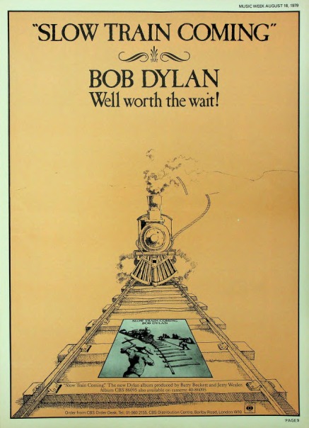 ボブ・ディラン Slow Train Coming レコード Bob Dylan's Slow Train Coming release in the UK