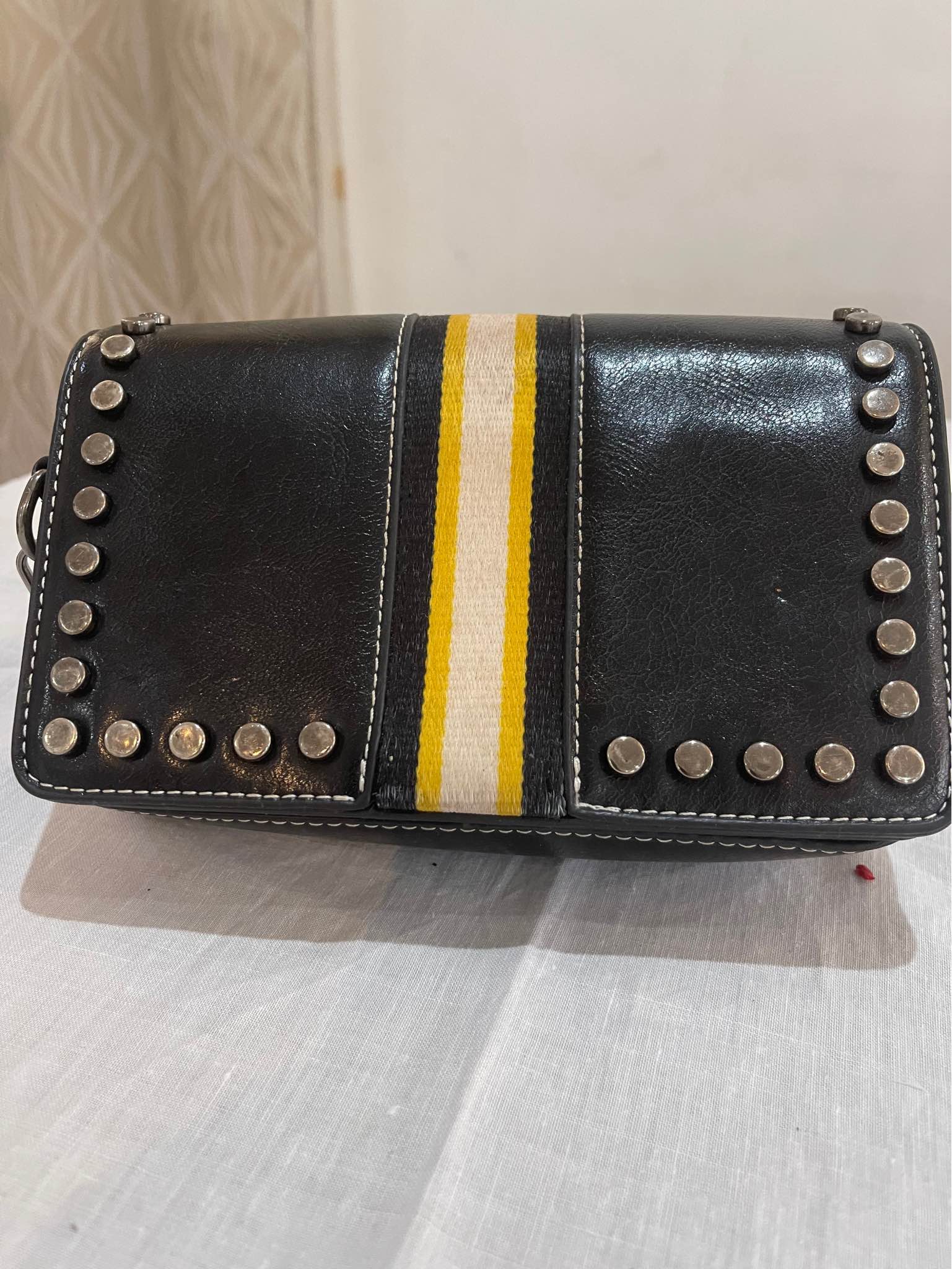 Sac à Main Noir En Cuir Magnifique - Sans Marque, Largeur 25 Cm, Neuf Sans étiquette