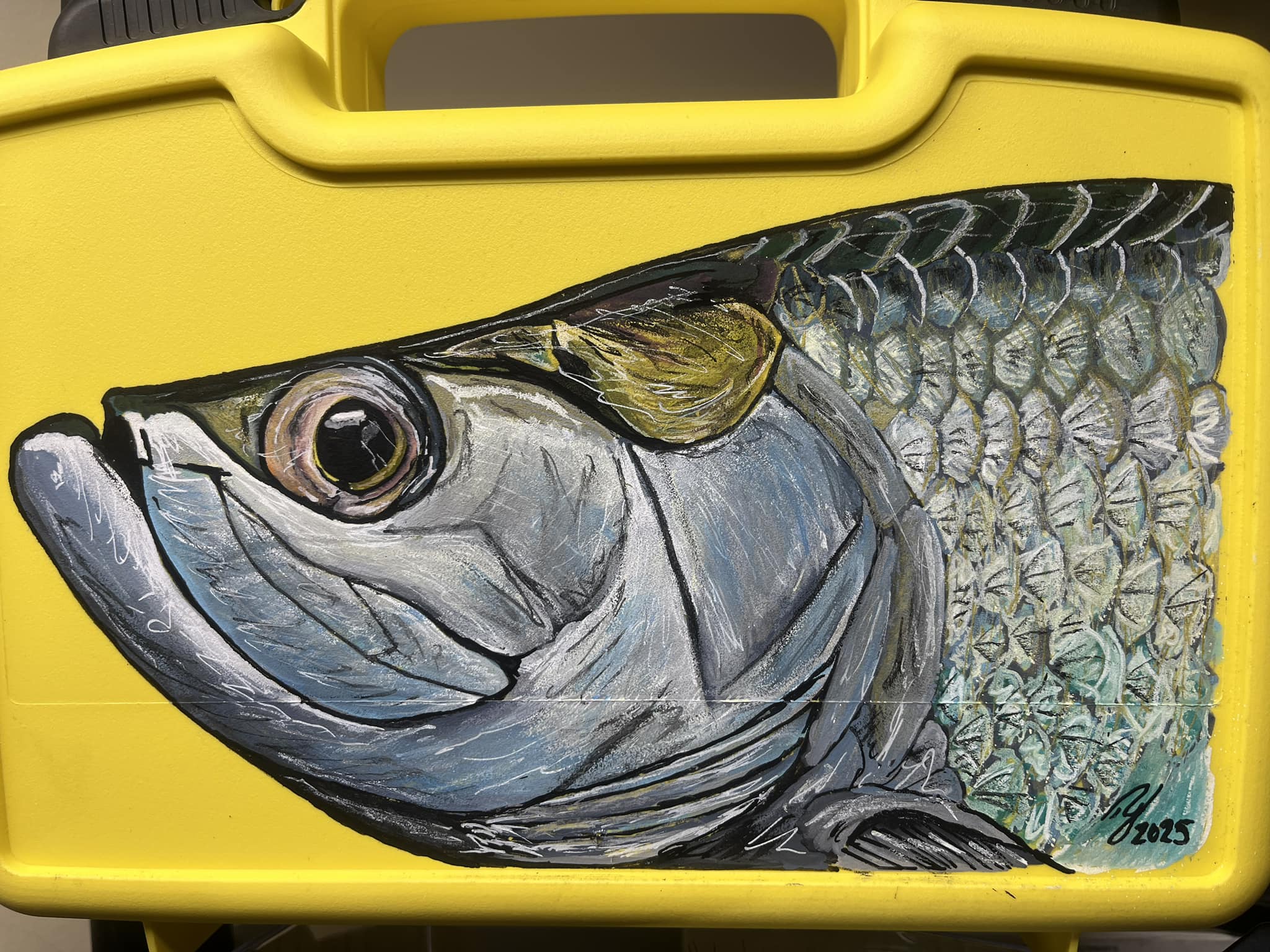 drawn fish boxes Trunk-Fish (Cow-Fish) Art Print Add Walnut Frame Hand-drawn fly box for rough