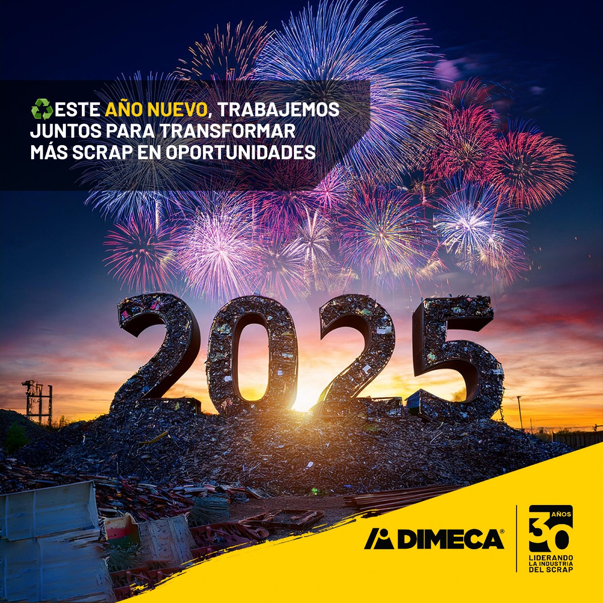 Dimeca - 🎆♻️ ¡Bienvenido 2025! Este Año Nuevo, en DIMECA reafirmamos ...