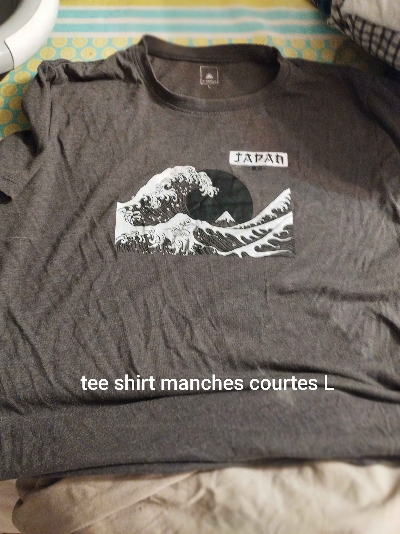 Lot De 4 T-shirts Manches Courtes Jean Pascal - Tailles M/L - Bleu, Blanc, Gris - Occasion Bon état