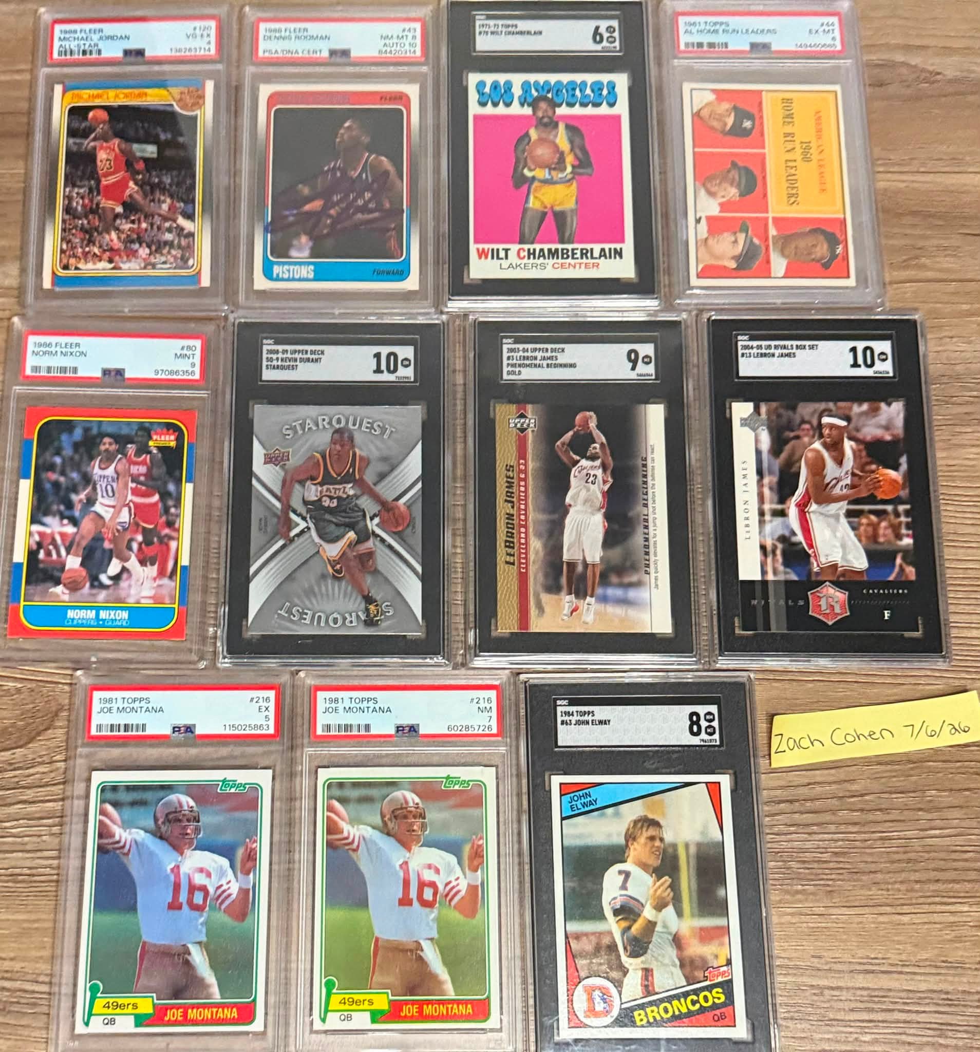 専用ページ(#641) Multiple PSA 10 Michael Jordan's, PSA Larry Bird rookie and autos