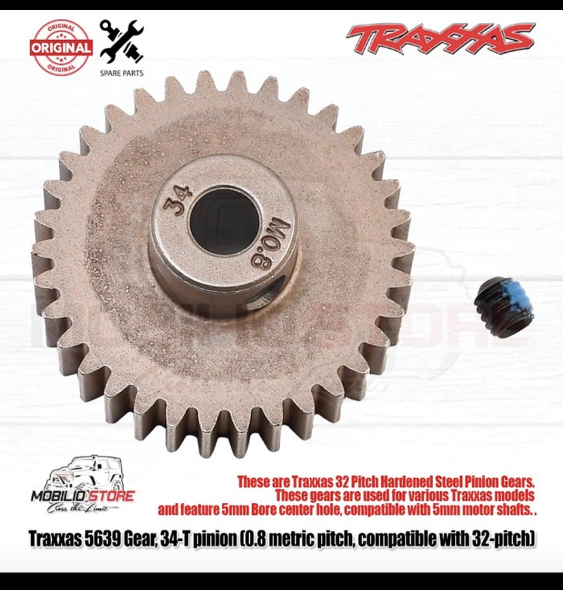 Spur Gear 46T 0.8 Mod Con Elimina Slip Per ARRMA VENDETTA 4x4 3S BLX - G-MAxx