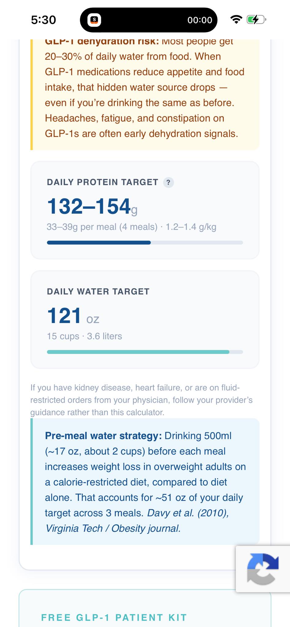 Struggling with GLP-1 calorie calculator recommendations