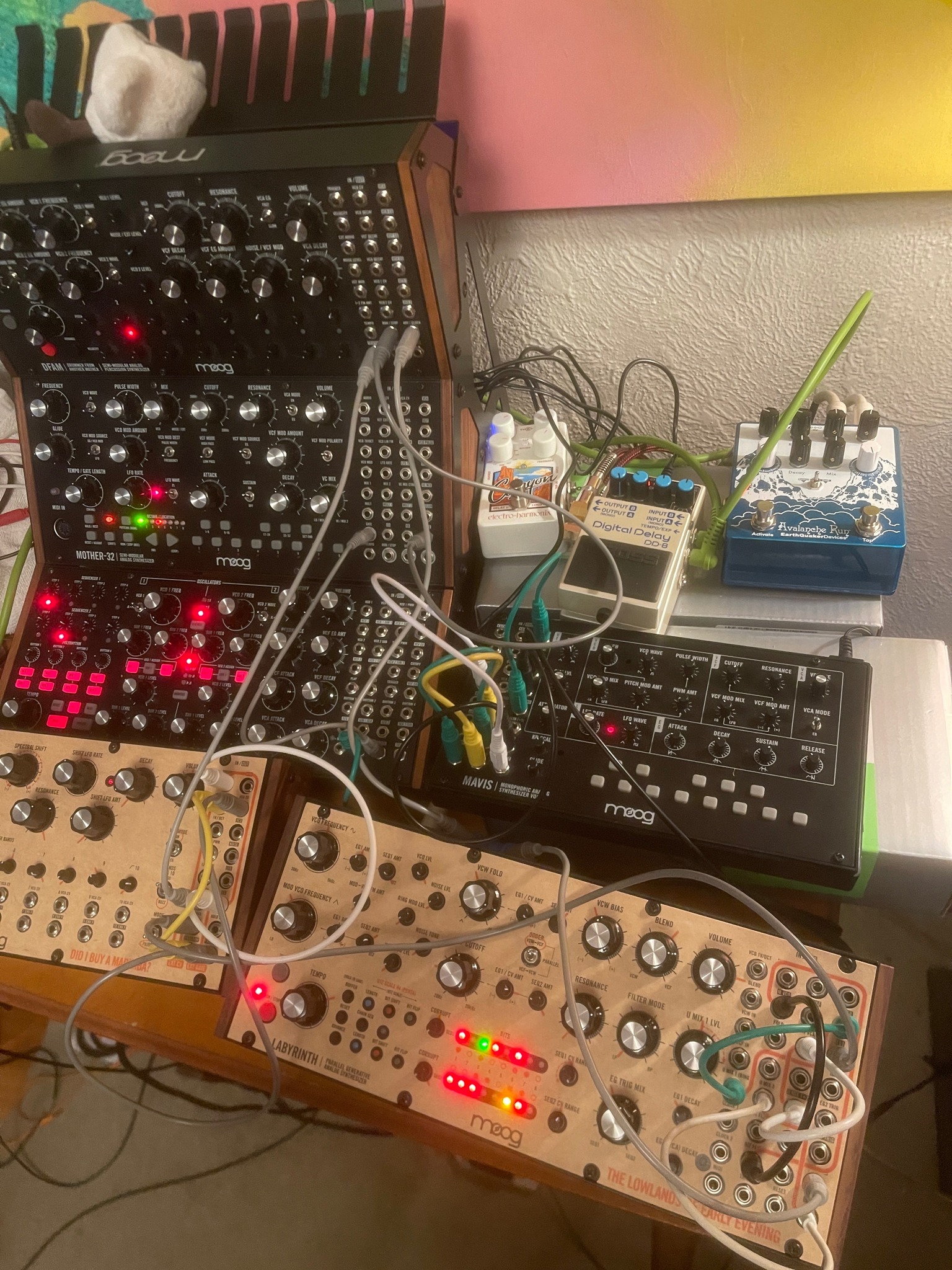 Moog Music Labyrinth synthesizer arrival and setup