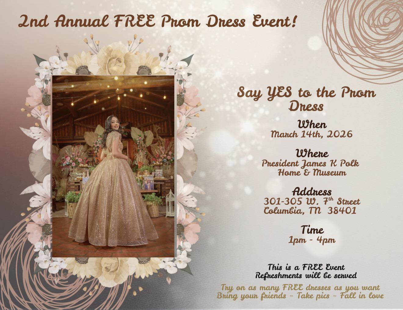 formal dresses columbia tn Please spread the word!! We will even have wedding dresses!! prom dresses 2025