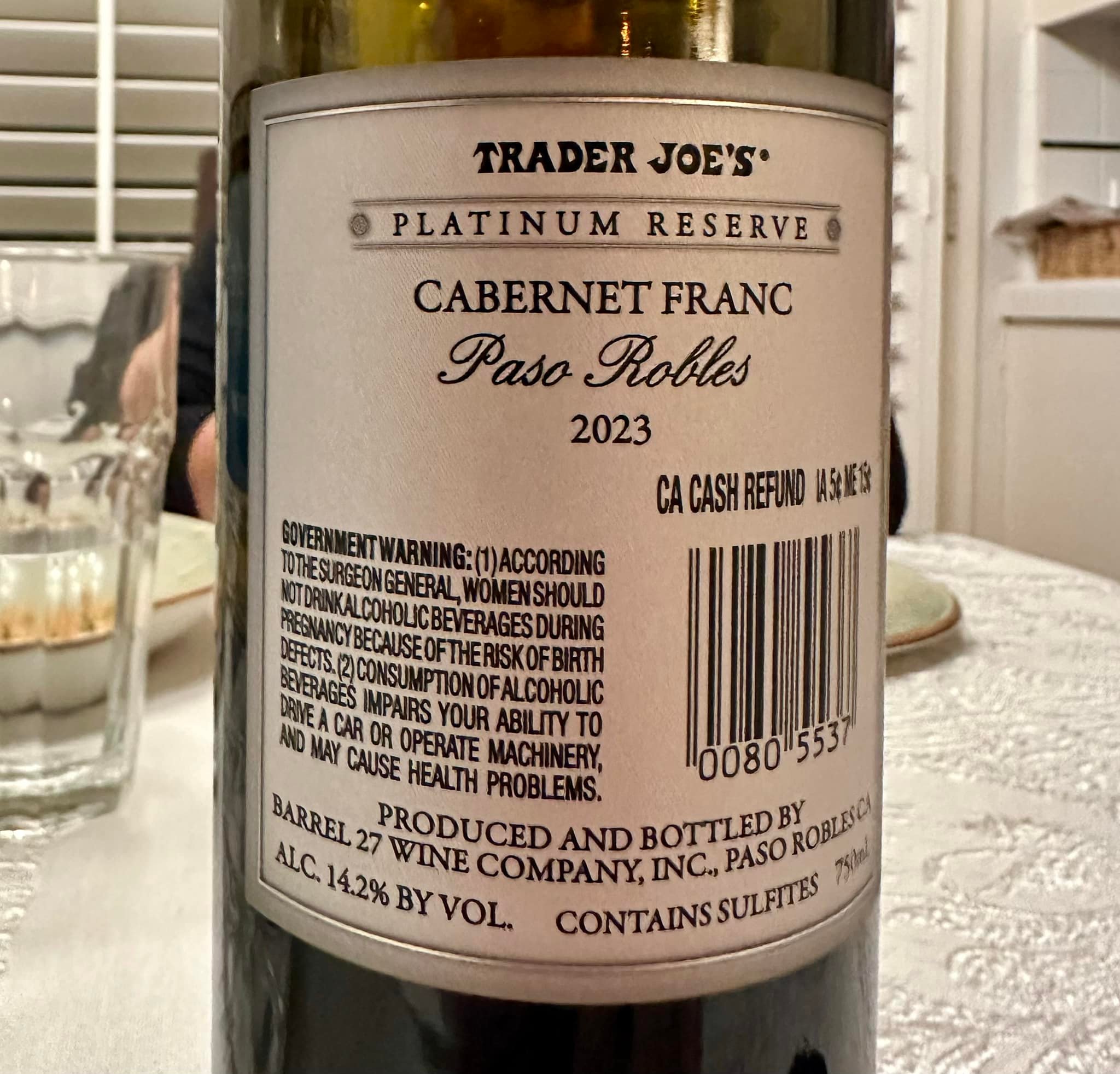 Trader Joe's Platinum Reserve Sparkling Wines