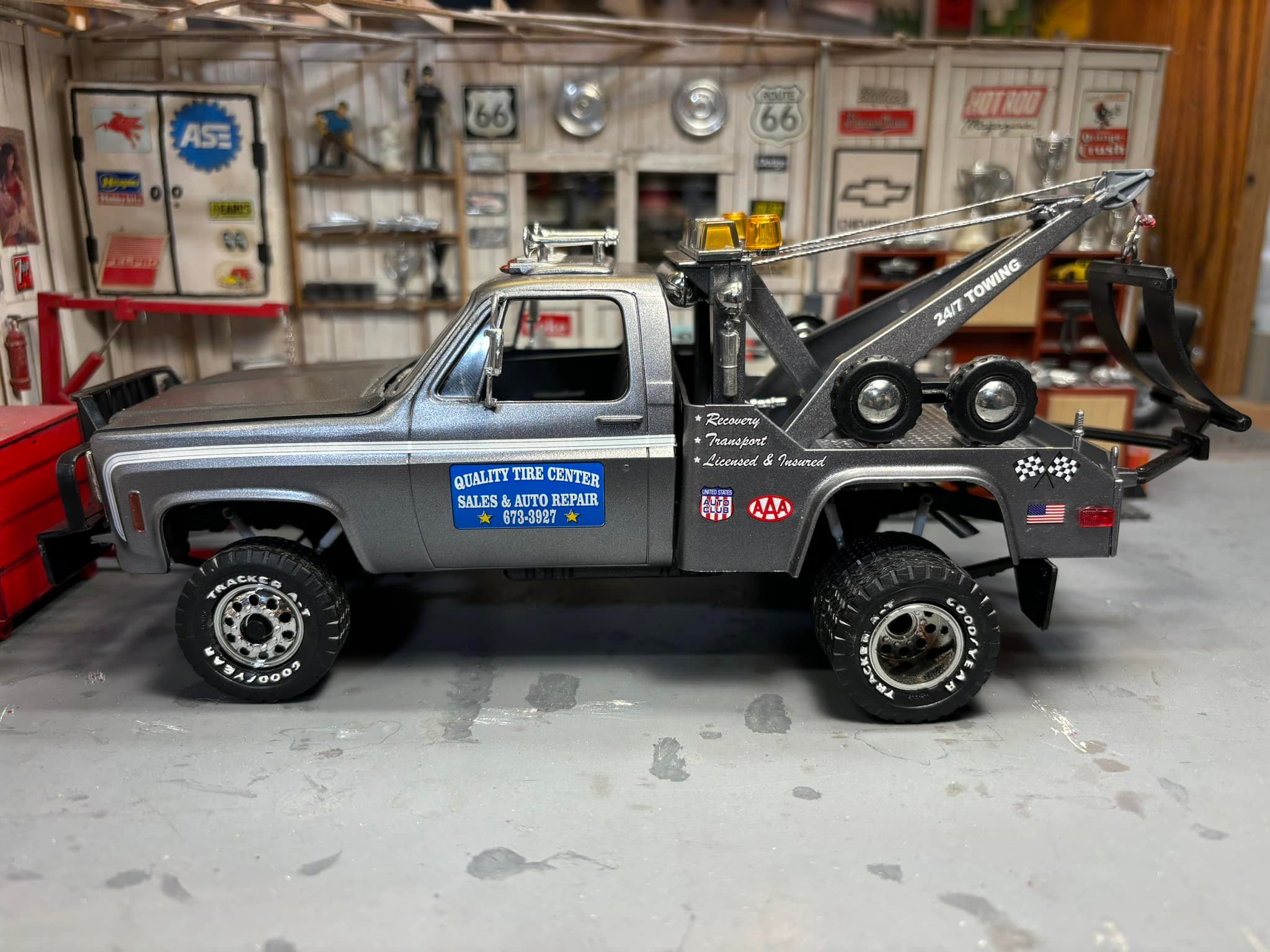 1977 Chevy pickup grille for Revell GMC wrecker model