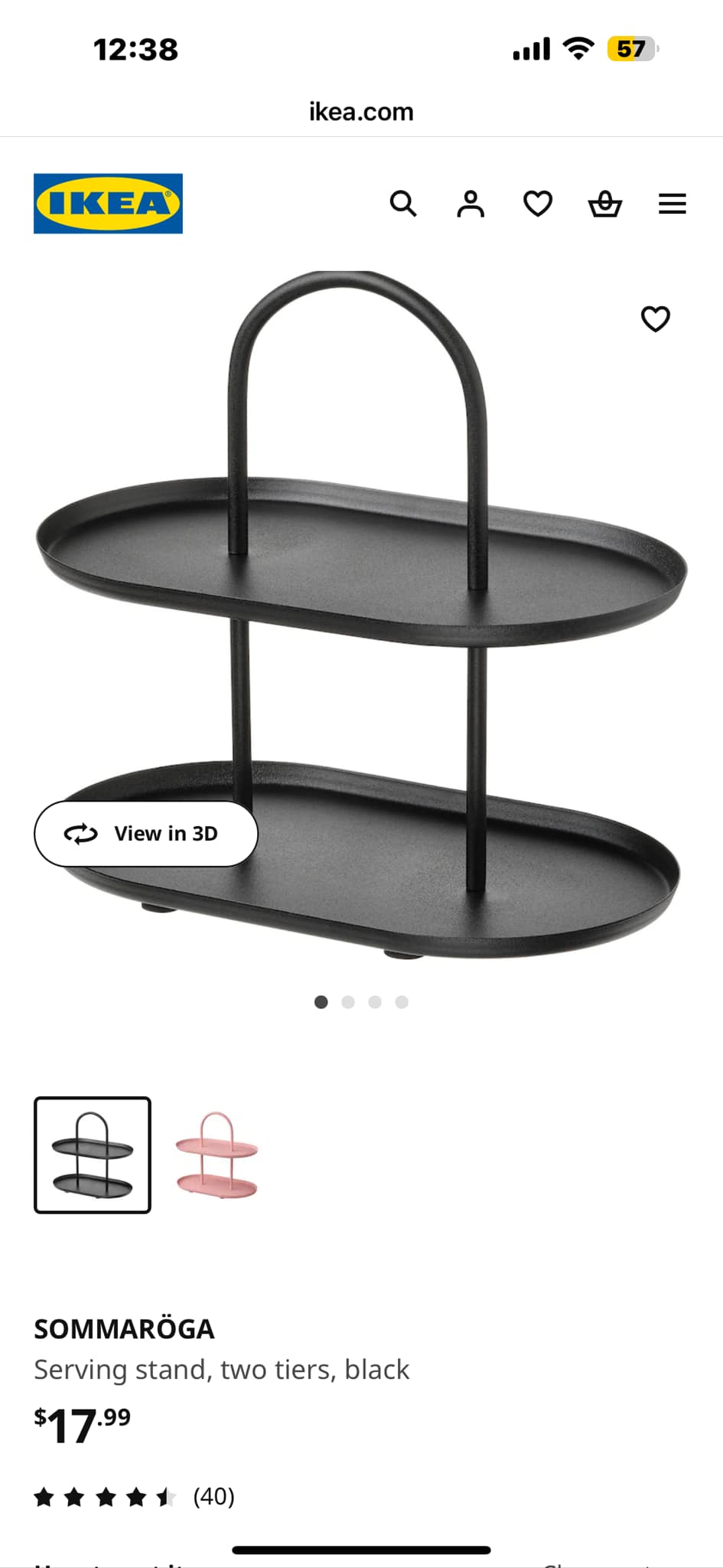 Ikea serving stand for coffee lovers