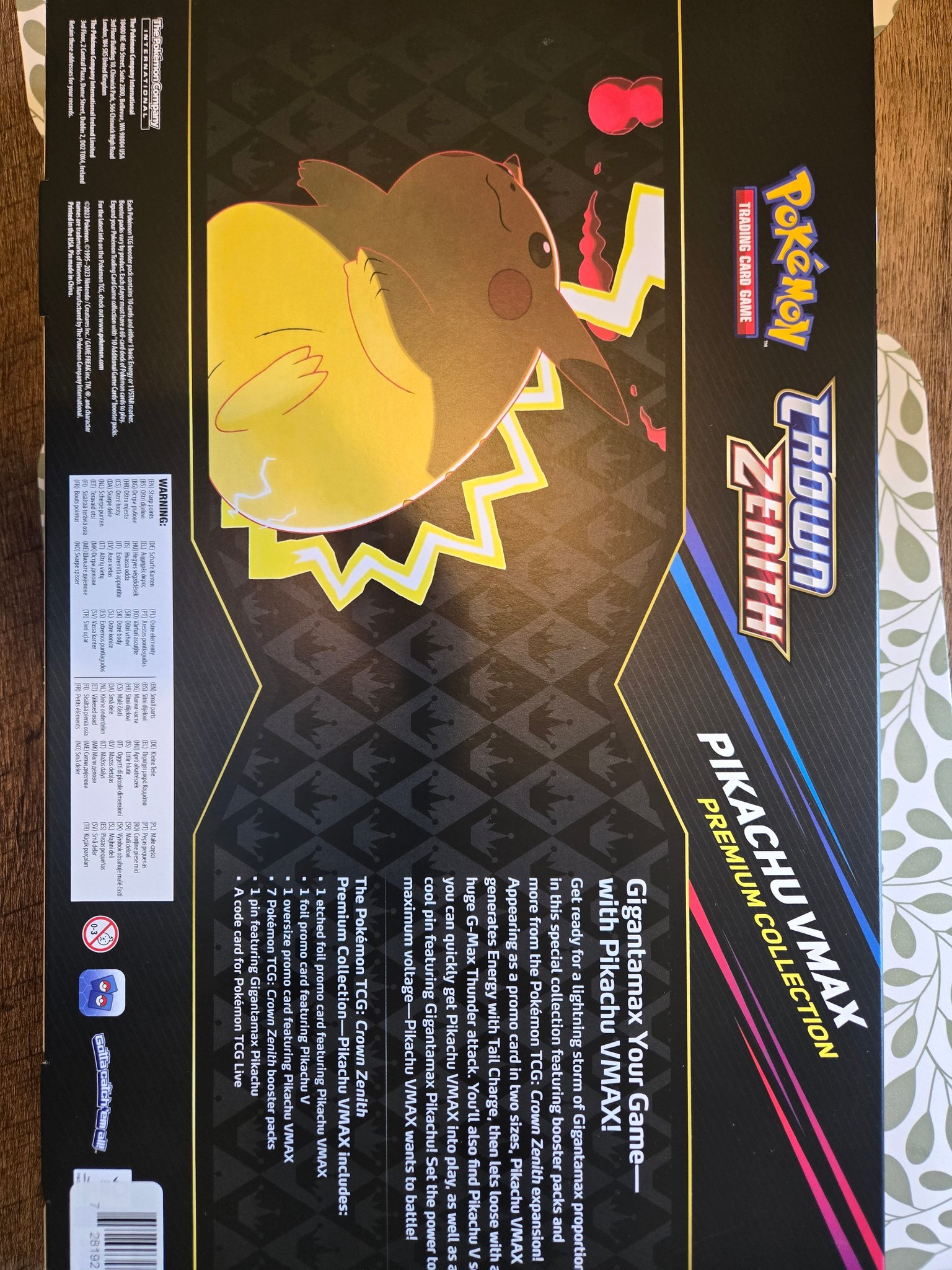 pokemon trading card game crown zenith pikachu vmax special collection Pokmon TCG: (Pikachu VMAX) Crown zenith pikachu vmax premium