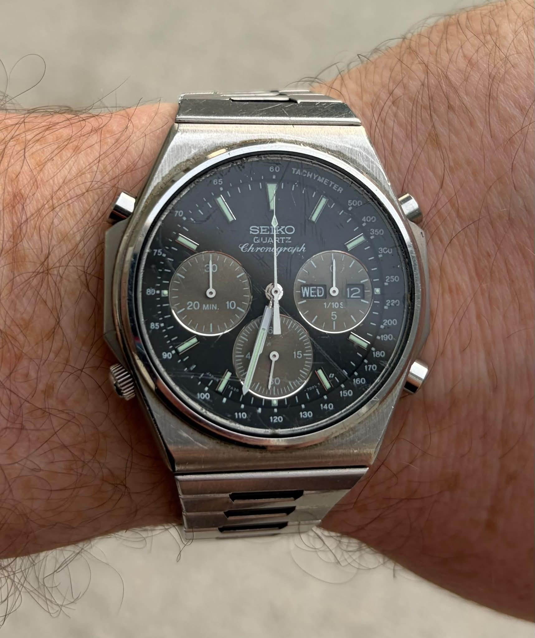 Seiko Chronograph Quartz Surf Timer | May 1985 Ref. 7A36-7000