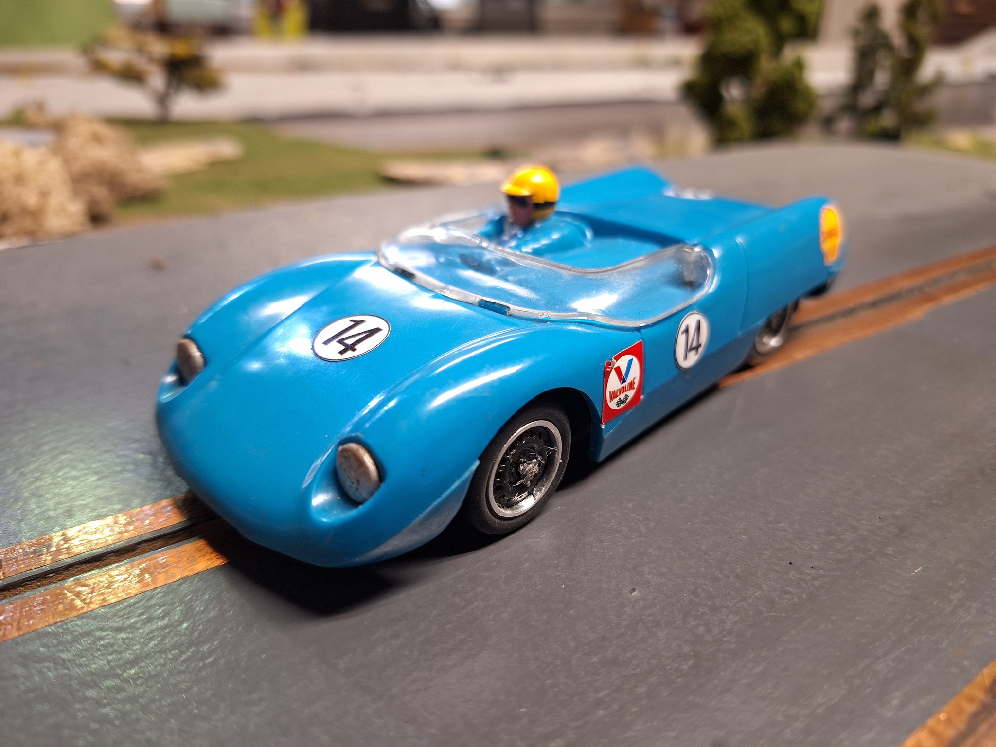 Restored Lotus 23 proxy car with Eldon body on MRRc chassis