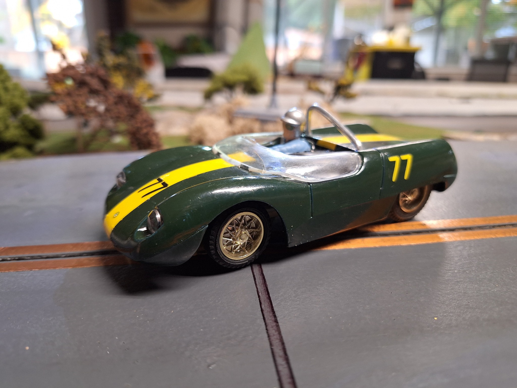 Eldon Lotus 23 model car with modern chassis