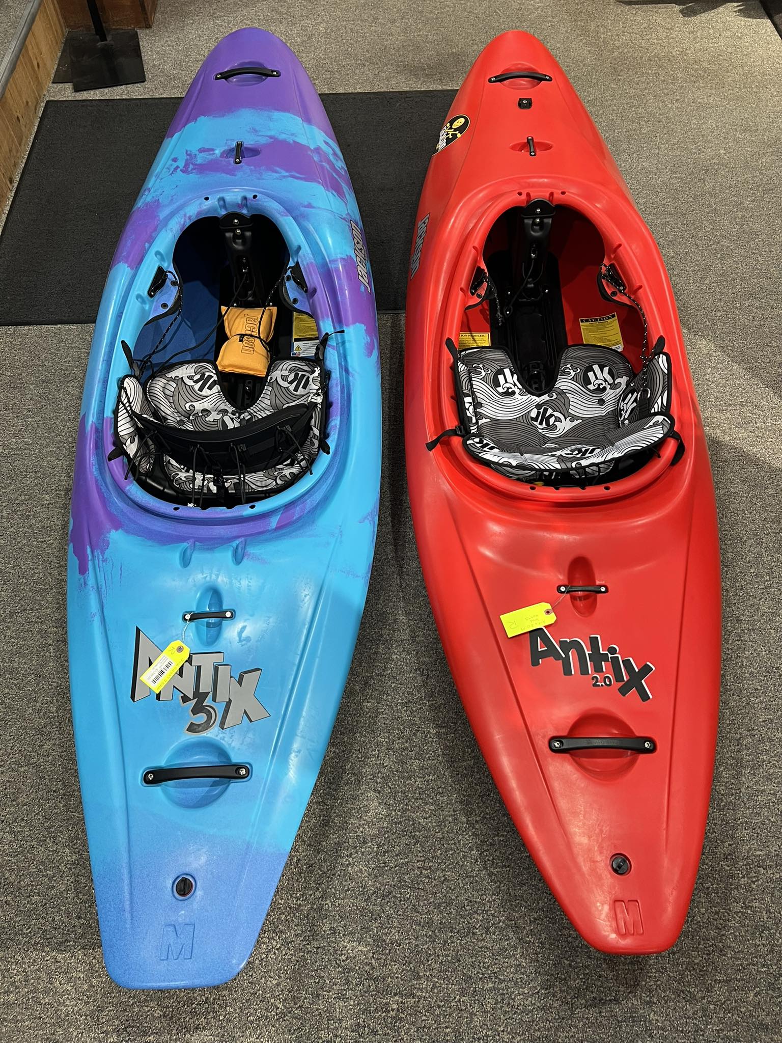 Side by side comparison of the antix 2 vs 3. #jscksonkayak 