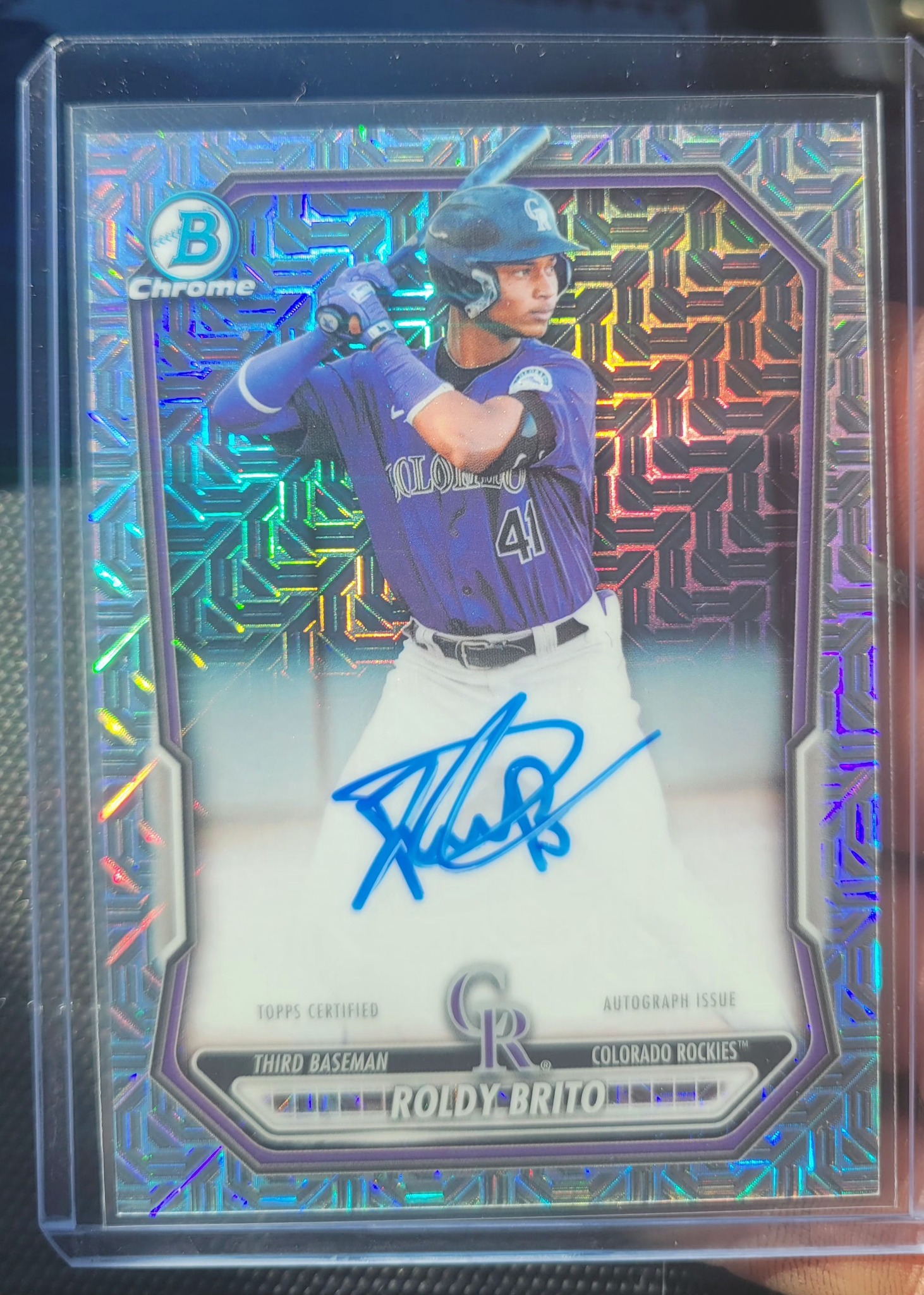 Edward Florentino black mojo auto baseball card on eBay