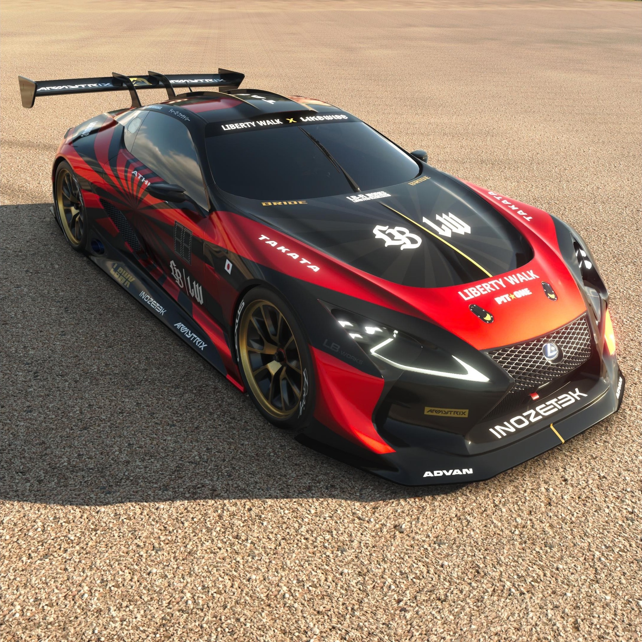 Liberty Walk x Likewise livery for the Lexus - LF-LC VGT Tag 