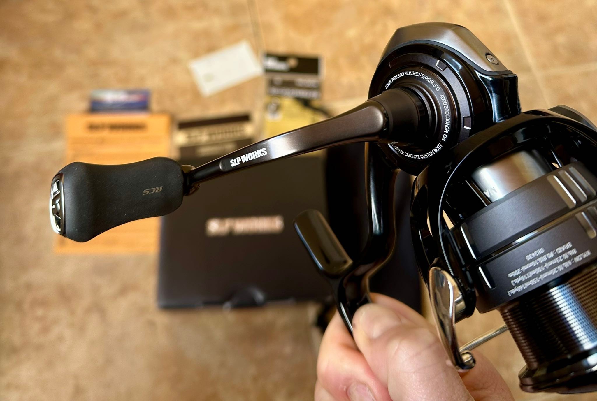 DAIWA X SLP WORKS] CERTATE CUSTOM BODY-BLACK (SLPW Custom parts