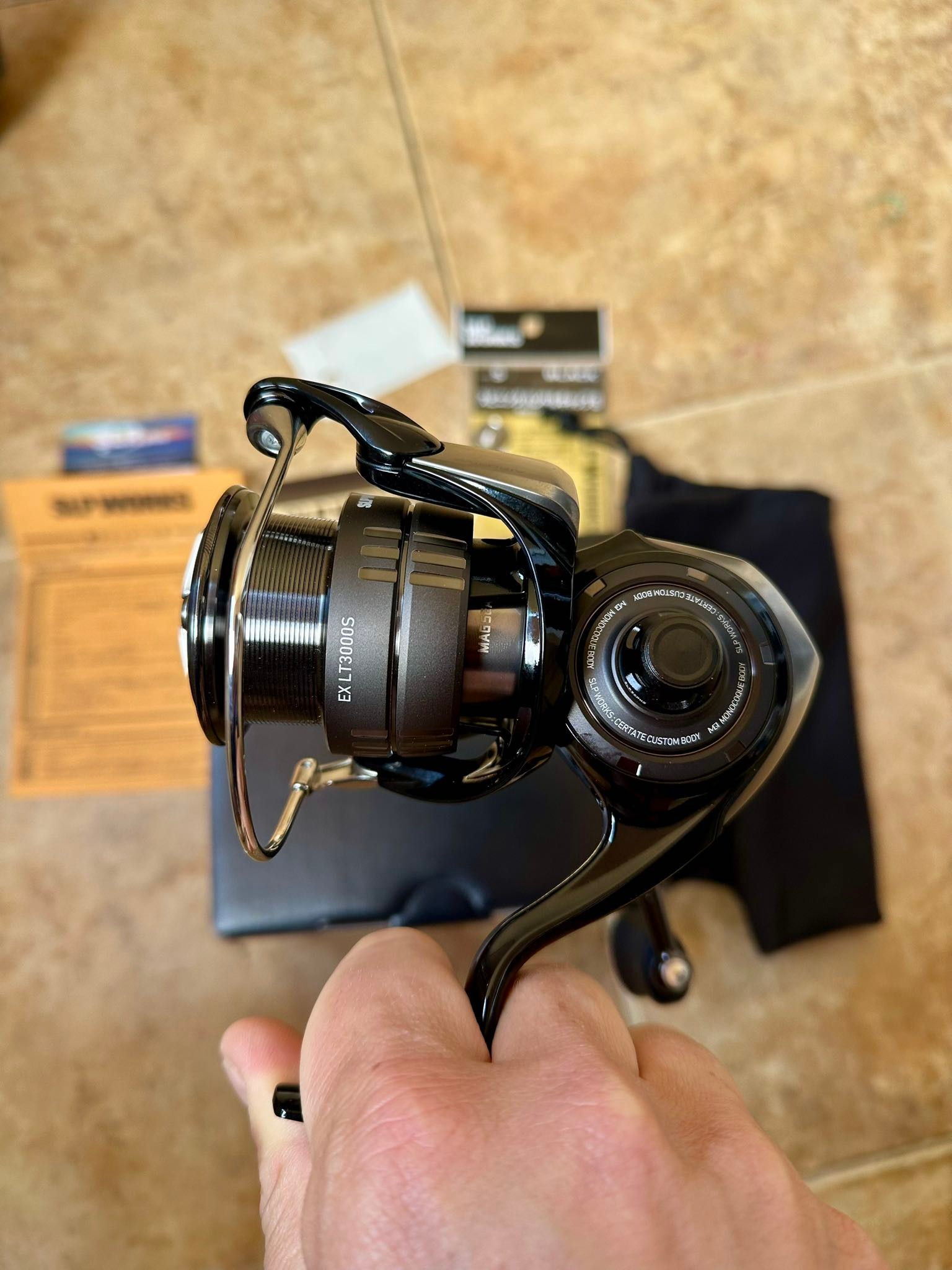 DAIWA X SLP WORKS] CERTATE CUSTOM BODY-BLACK (SLPW Custom parts