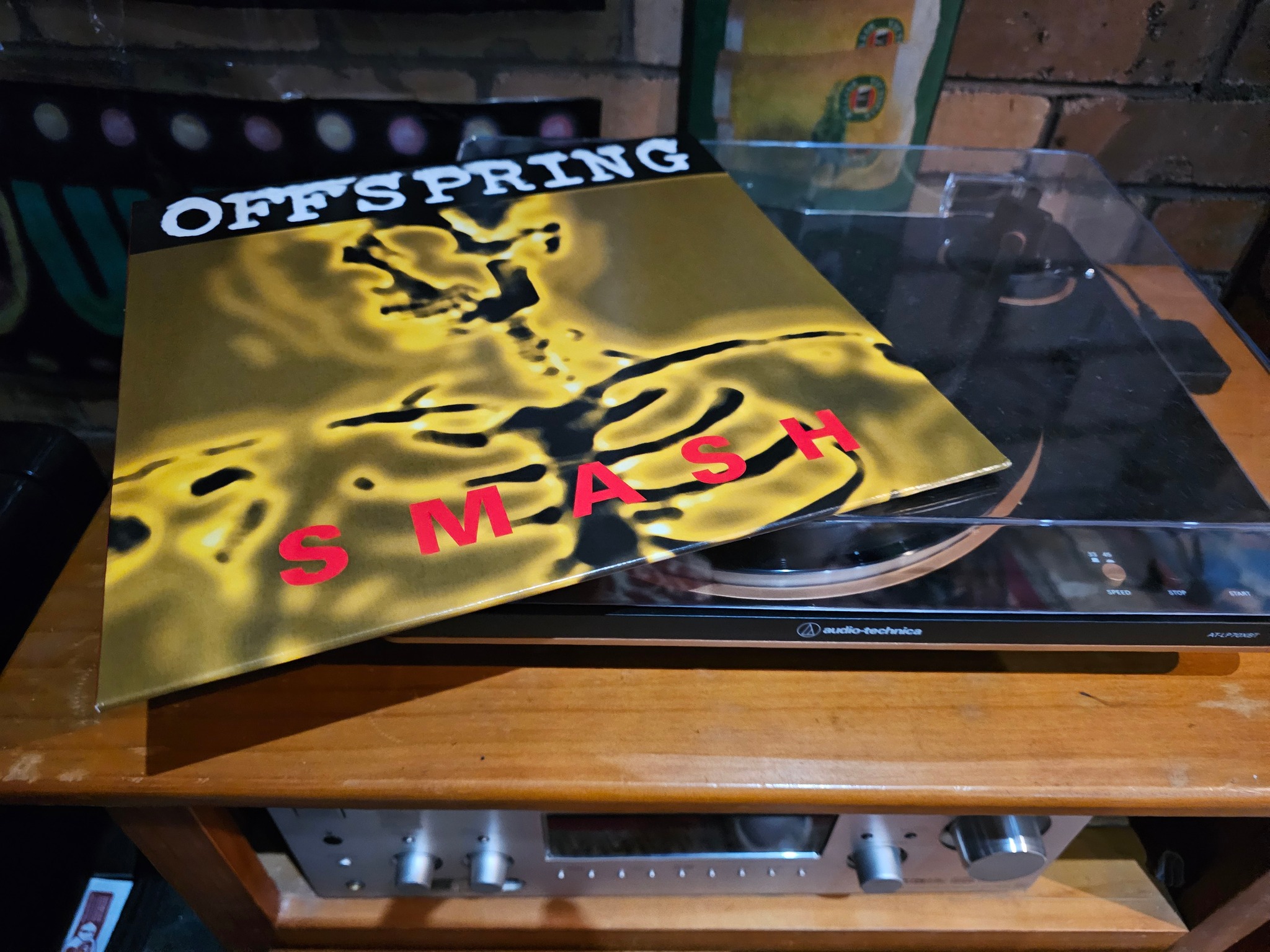 Nofx and The Offspring vinyl records from 90s punk