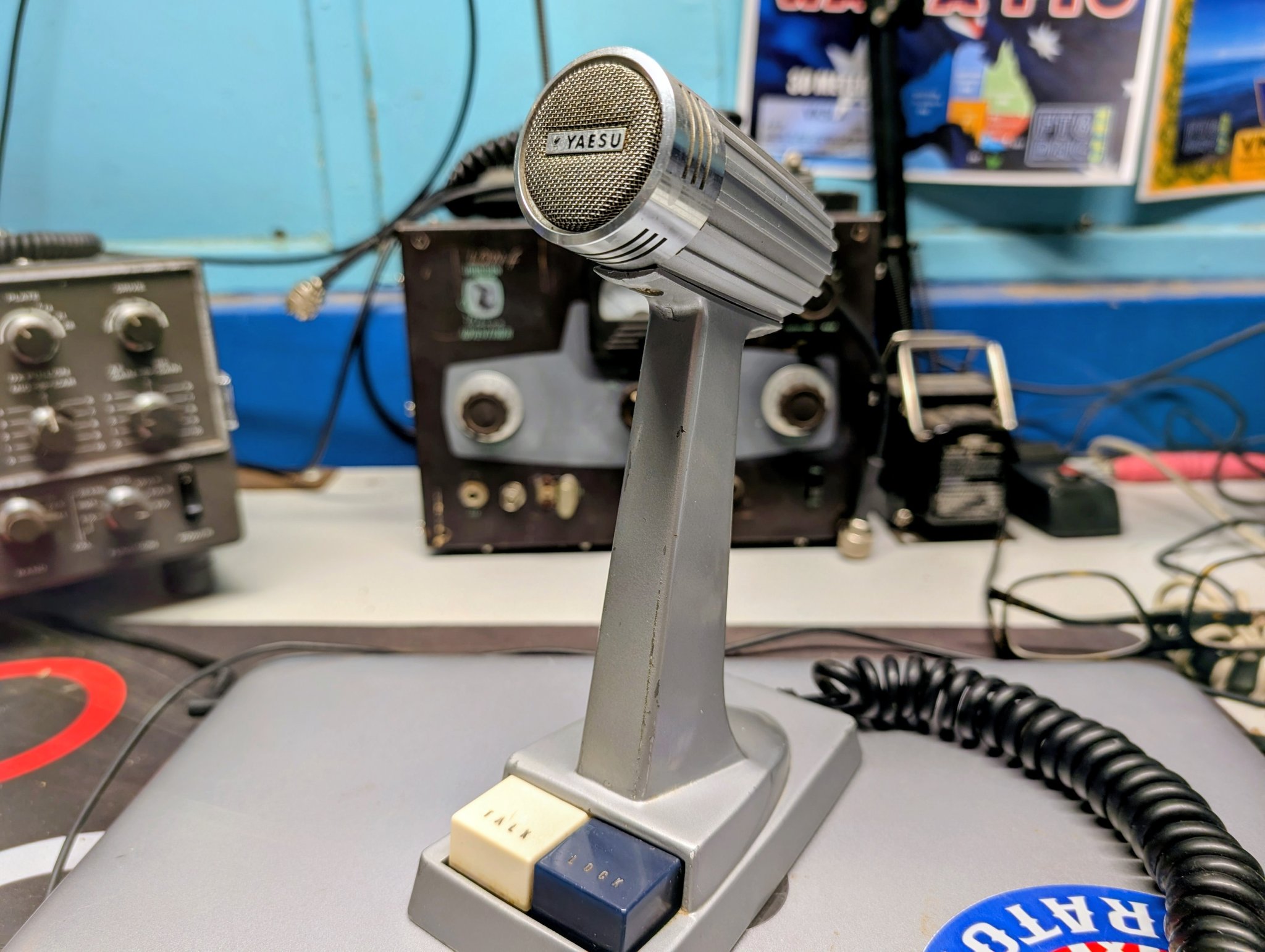What is the experience with YD-844 desk mike and FC-107 tuner?