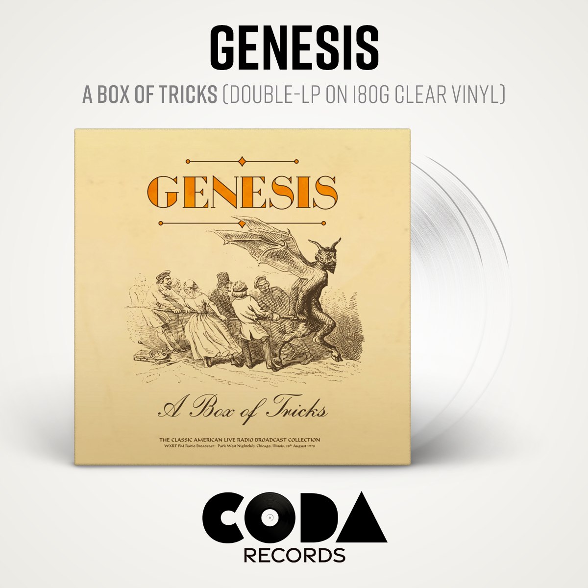 We're delighted to announce the release of 'Seconds Out' as a 2LP