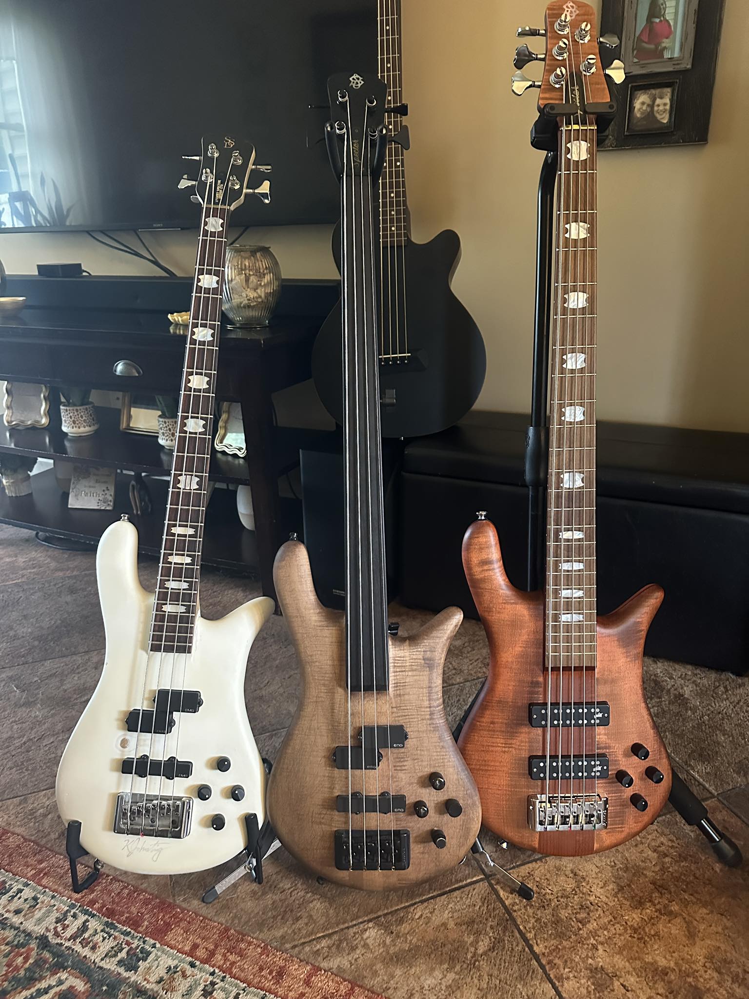 Spector Euro Classic and Warwick Streamer LX aka. the stepsister