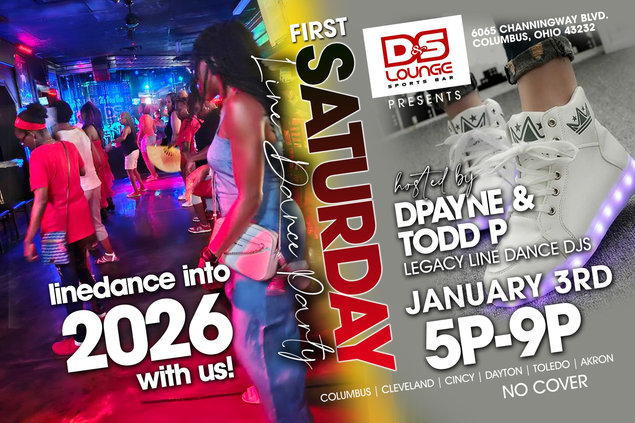 Derek Payne - 🎉🕺 FIRST SATURDAY LINE DANCE PARTY 💃🎉... | Facebook