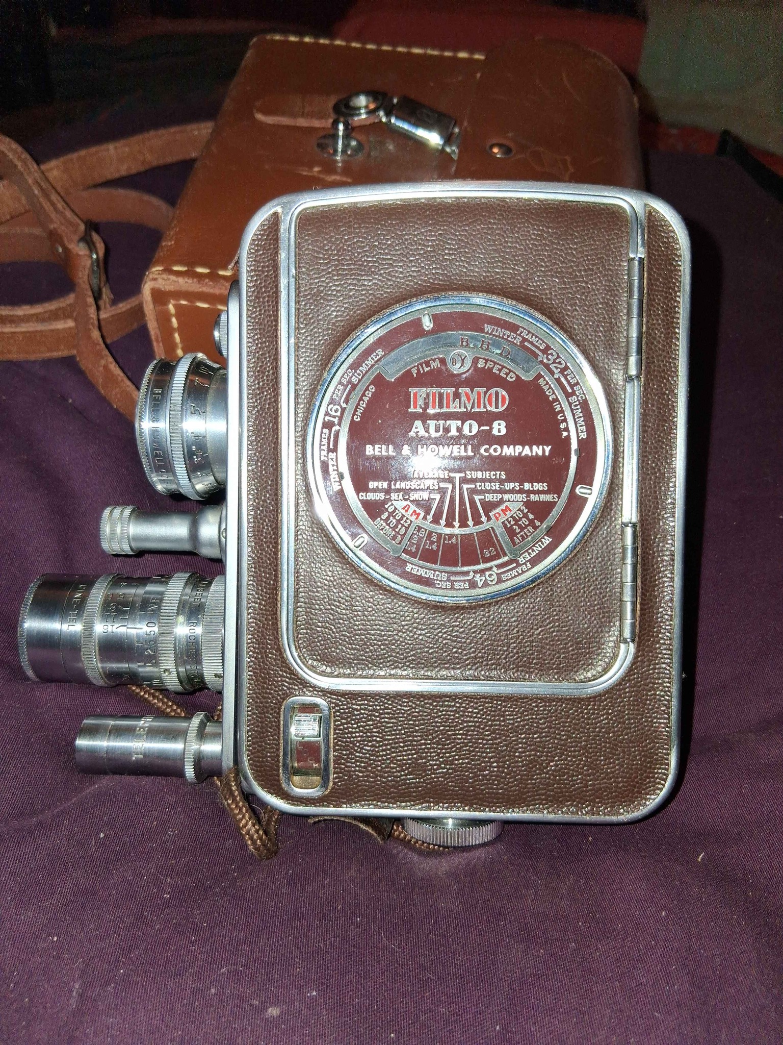 1940's BELL & HOWELL Auto 8 Movie Recorder It Works excellent