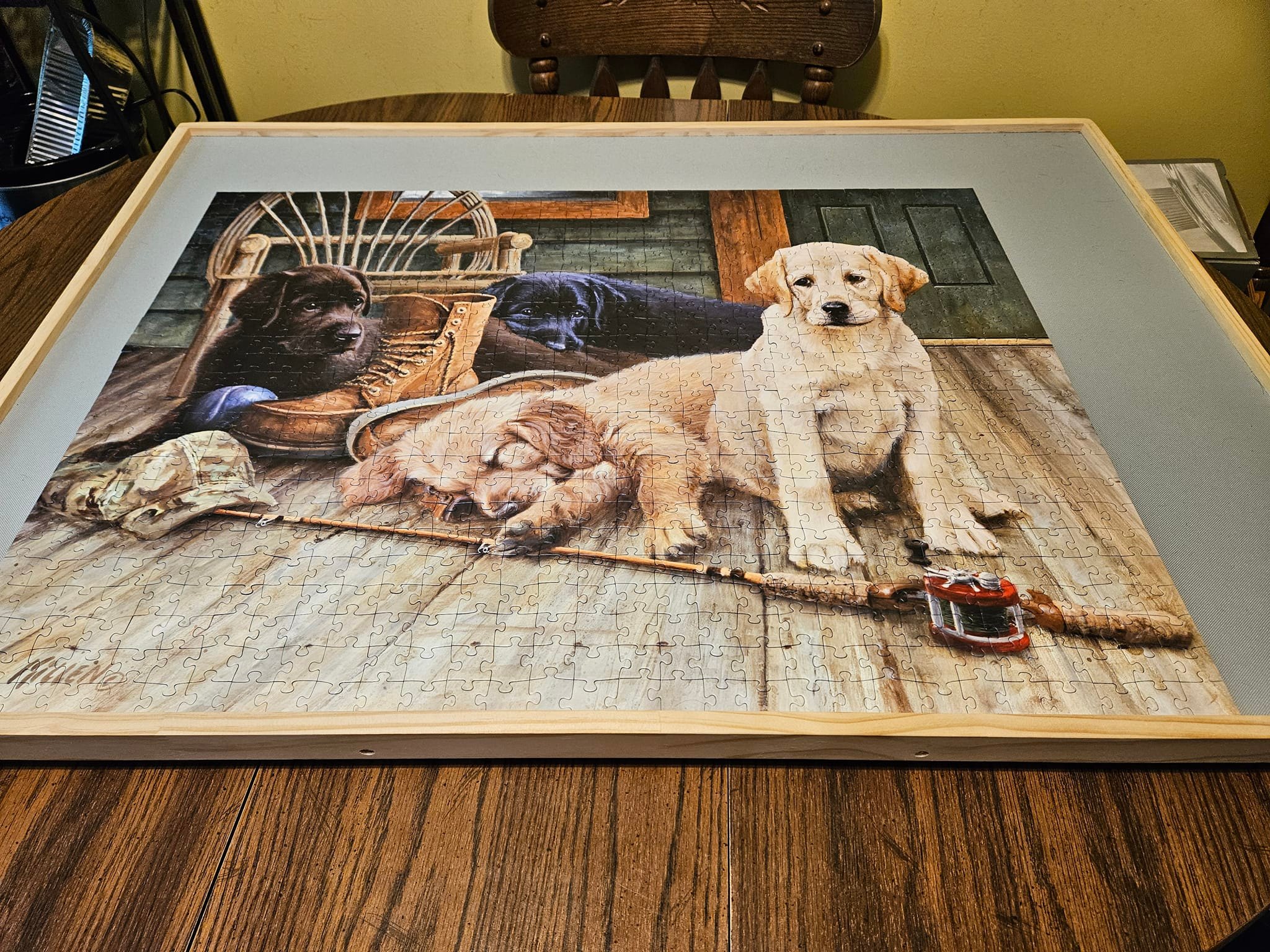 Puzzle Lovers | Completed. 750 pieces, Ravensburger..Ruff Day | Facebook