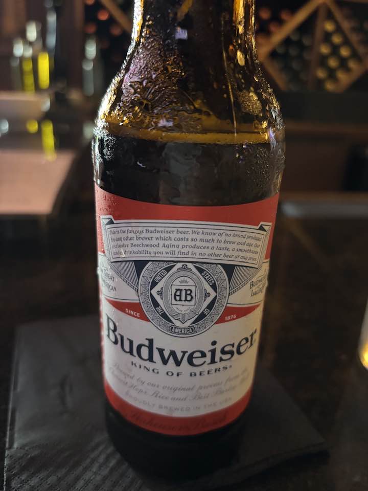 Enjoying American made Budweiser in the 70 s