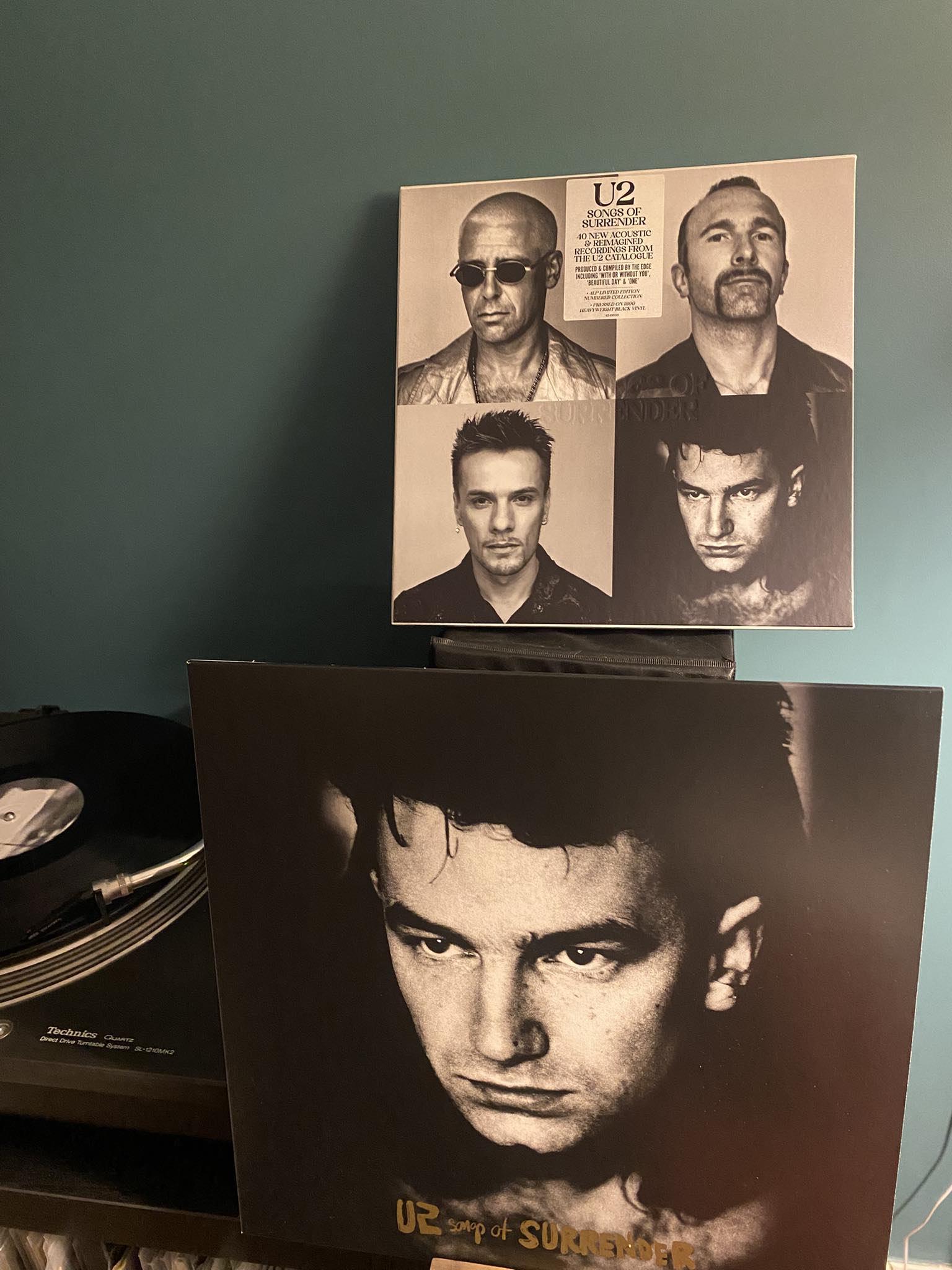 U2's Songs of Surrender super deluxe box set on vinyl