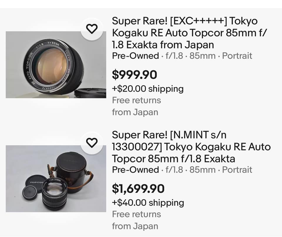 The Topcor 28mm f2.8 is a pretty uncommon lens. Not much footage