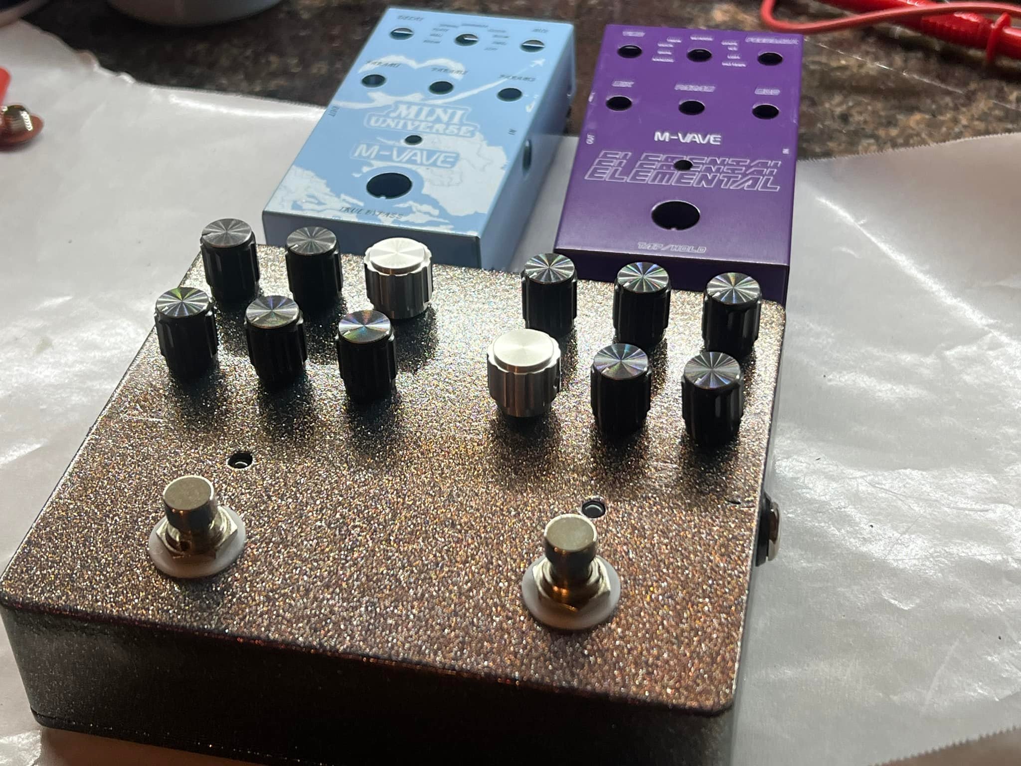 M-vave elemental and mini universe pedalboard with colorshift