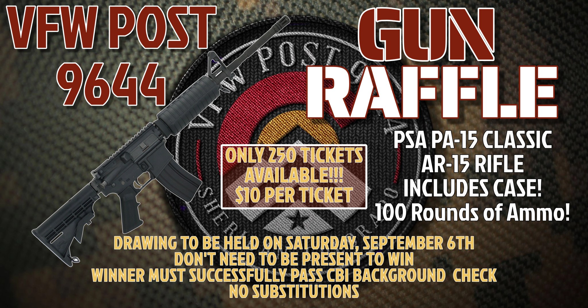 VFW 9644 - Gun Raffle - 2025