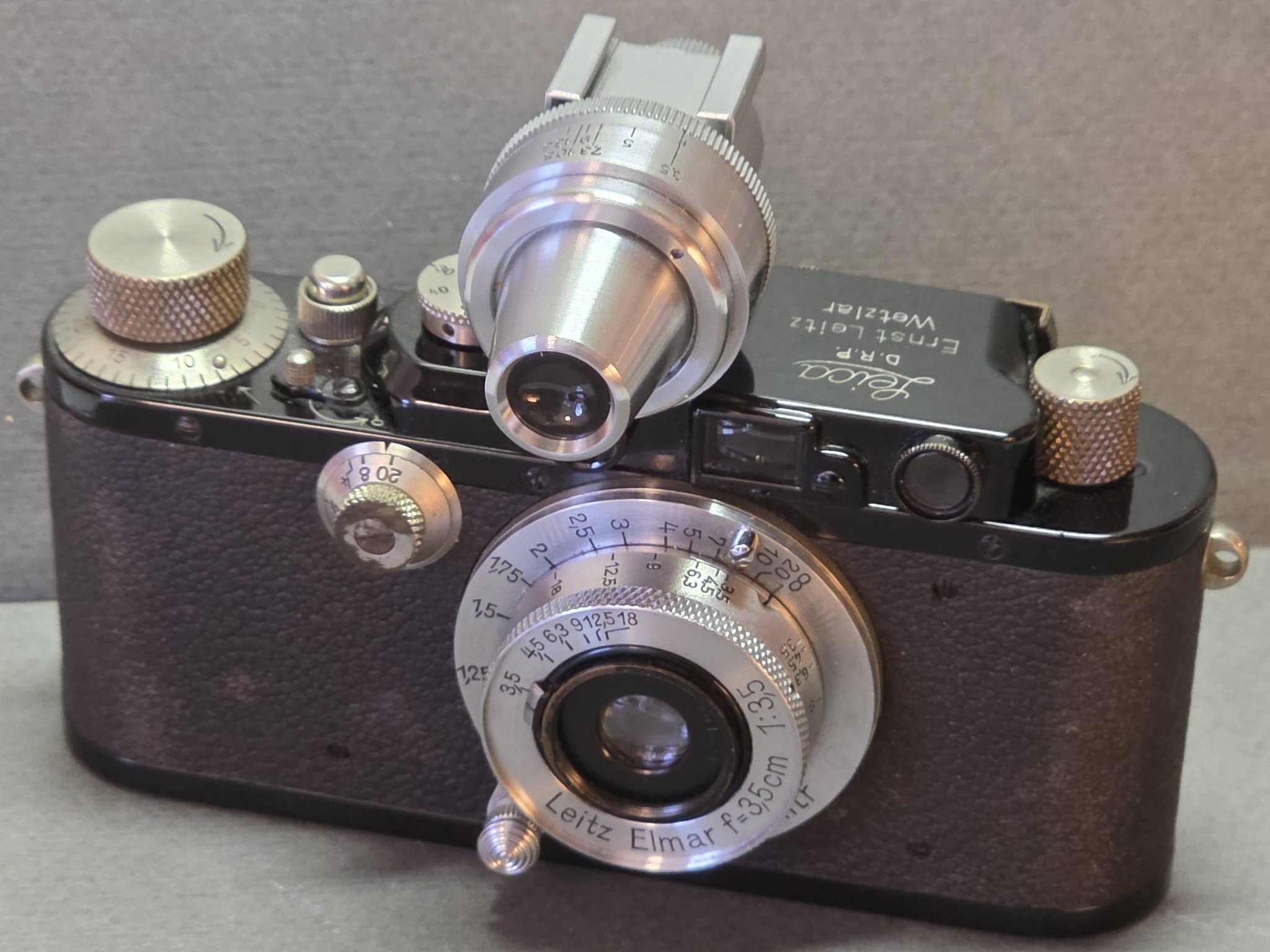 1936 Leica III with 1937 chrome Elmar 35/3.5 and VIDOM finder