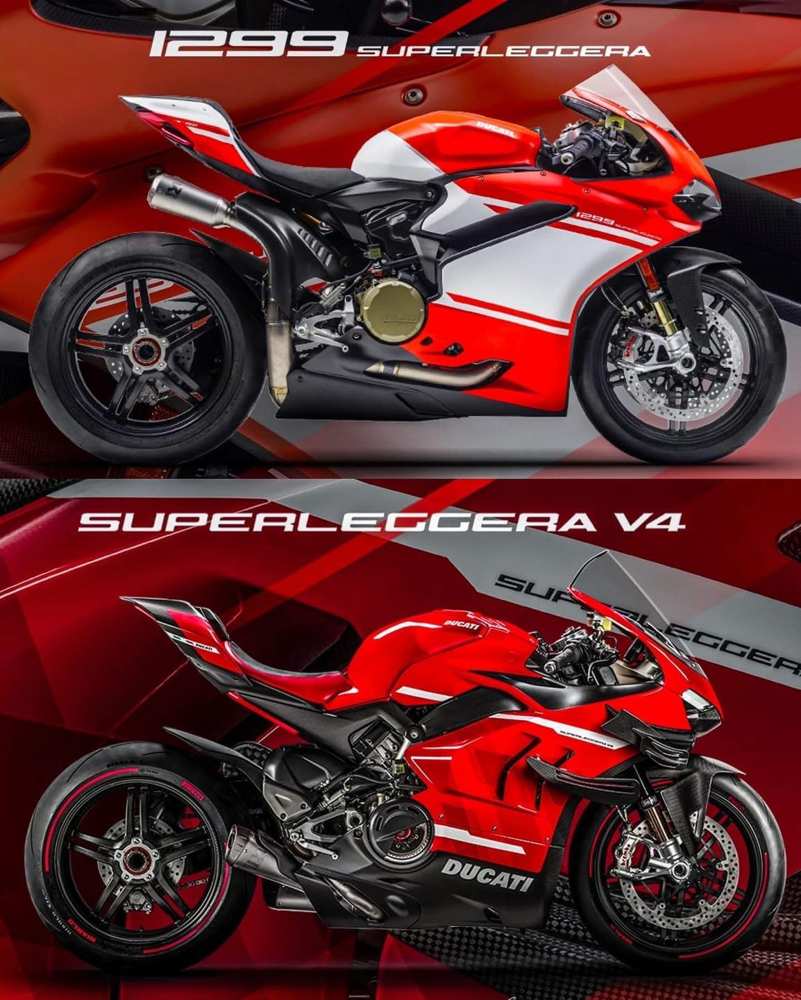 Ducati panigale V4s vs ducati superleggerav4