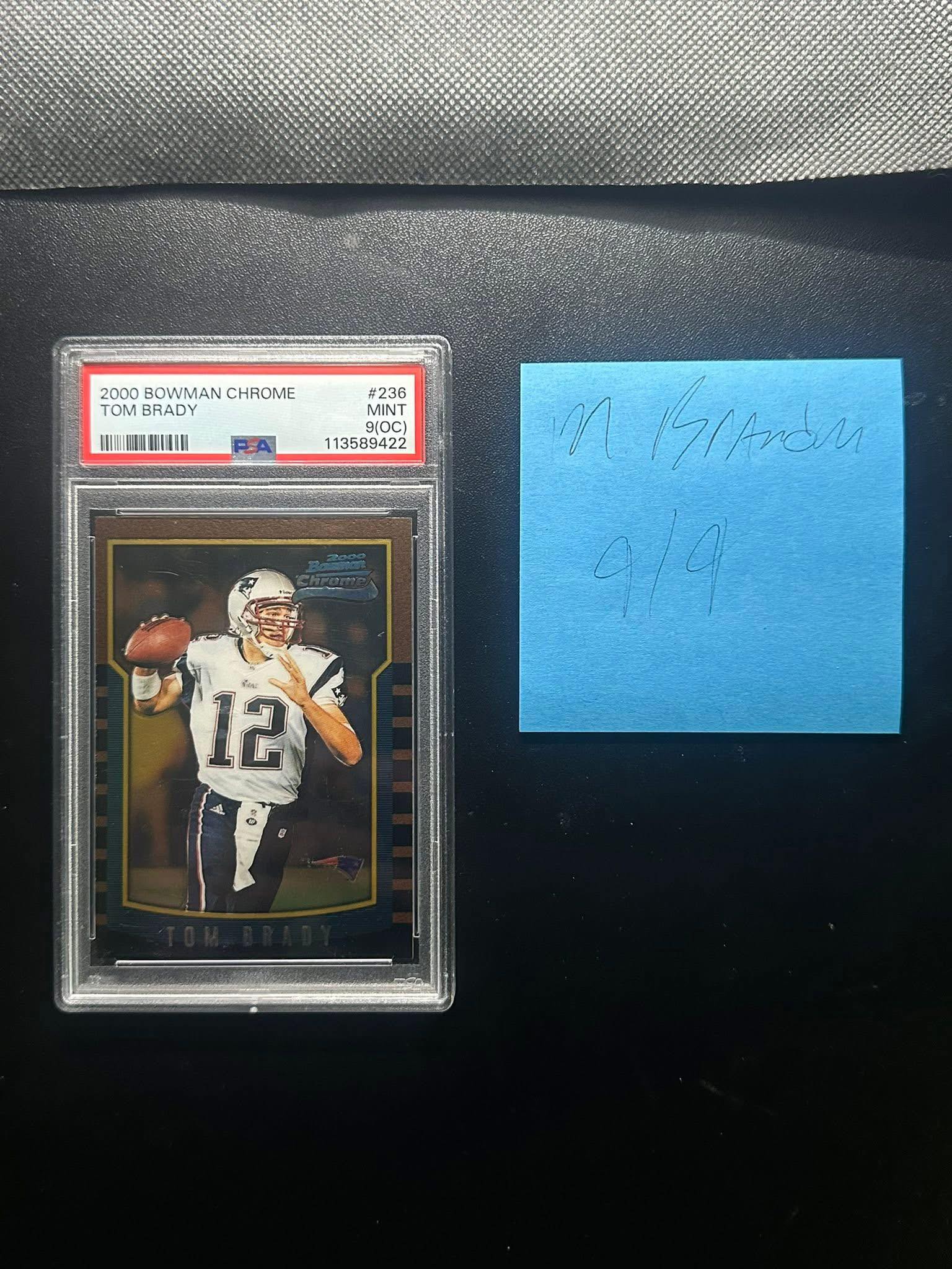 Tom Brady 2000 Bowman Chrome PSA 9 (OC) Open to offers! Can update 