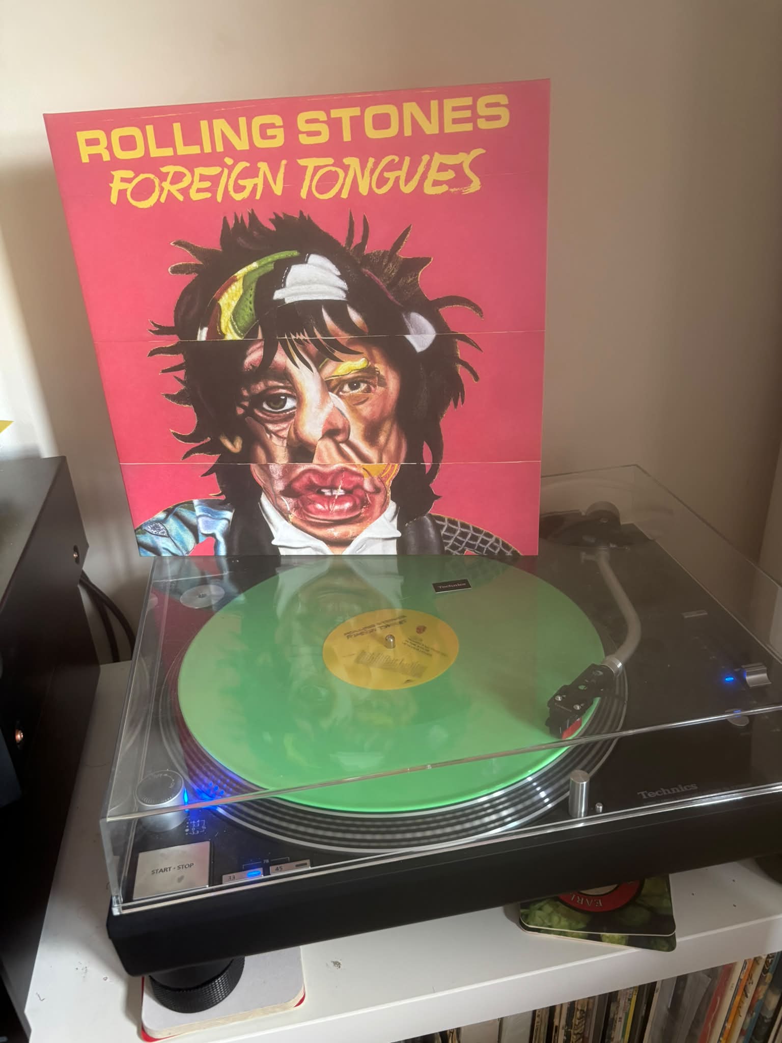Rolling Stones' new album Foreign Tongues on green vinyl