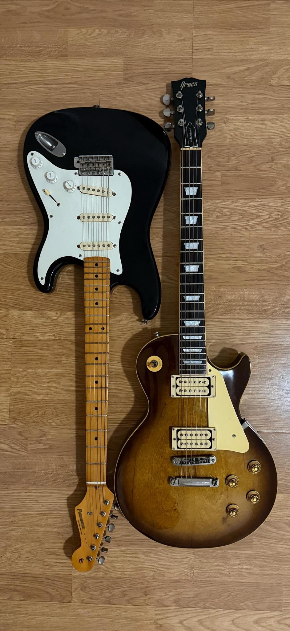 Greco EG-700 from 1978 and Fernandes RST-50 '57 from 1984