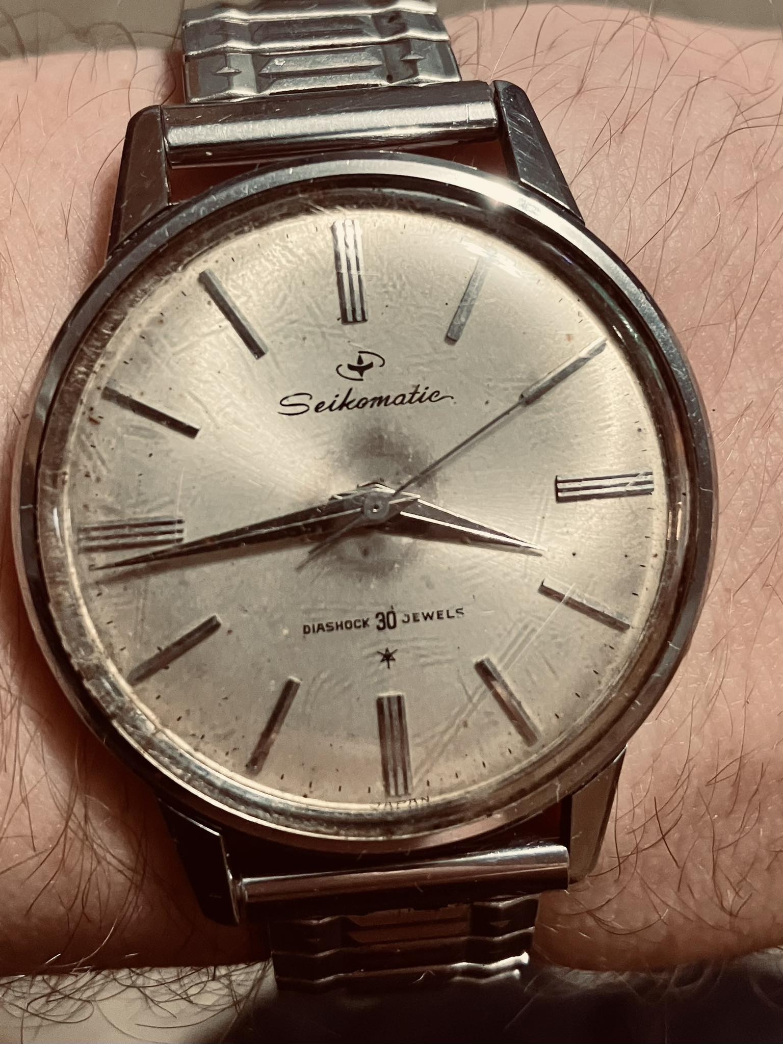 Seiko 30j Seikomatic no-date watch from 1963