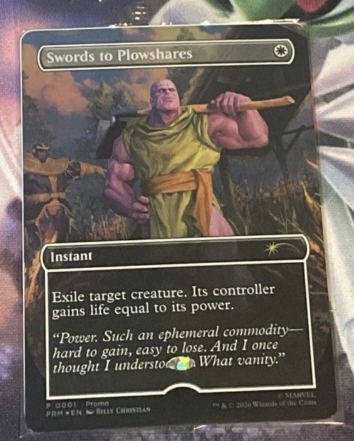 Magic: The Gathering Mind Stone edition promo Swords to Plowshares