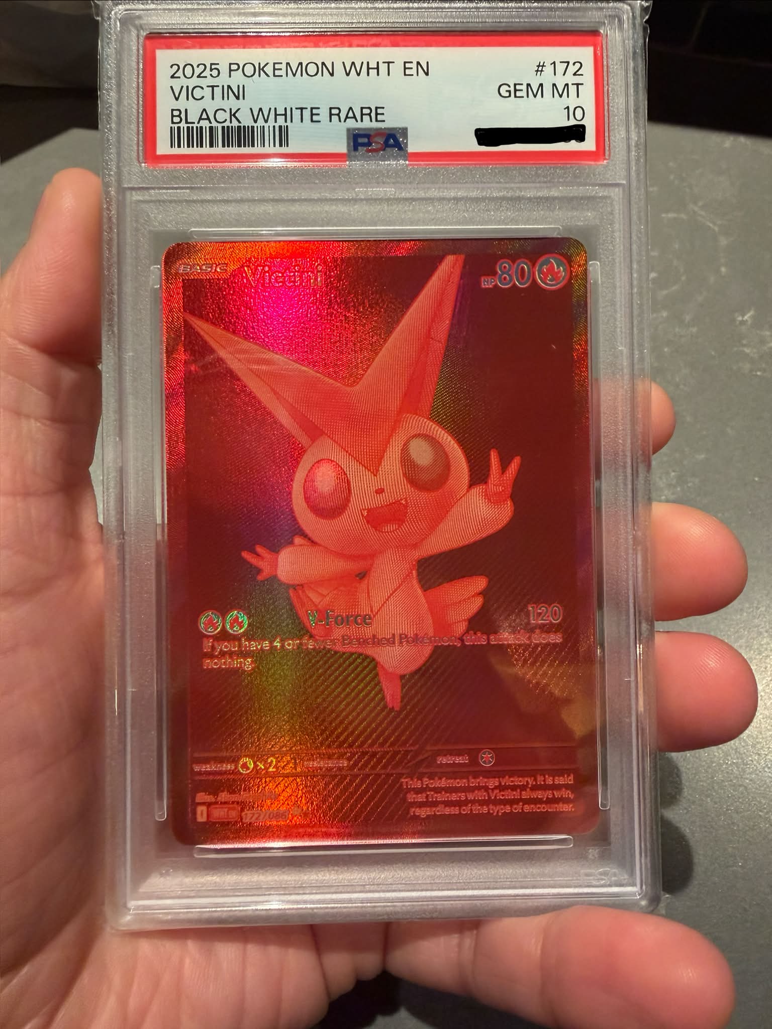 For sale Victini 172/086 PSA 10 Can only find one comp at 2600