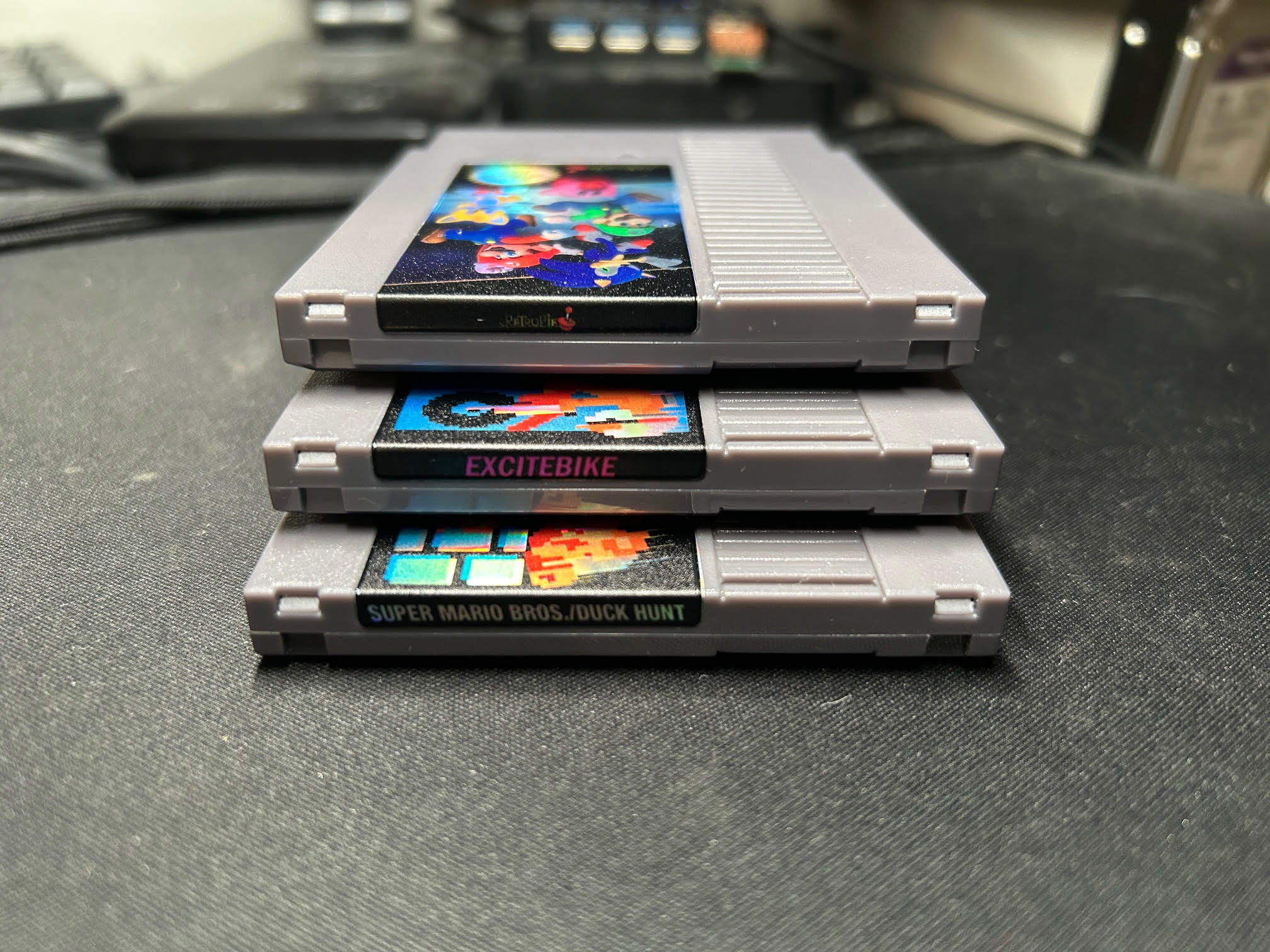 Retro gaming setups from 80's, 90's, and 00's with modded hardware