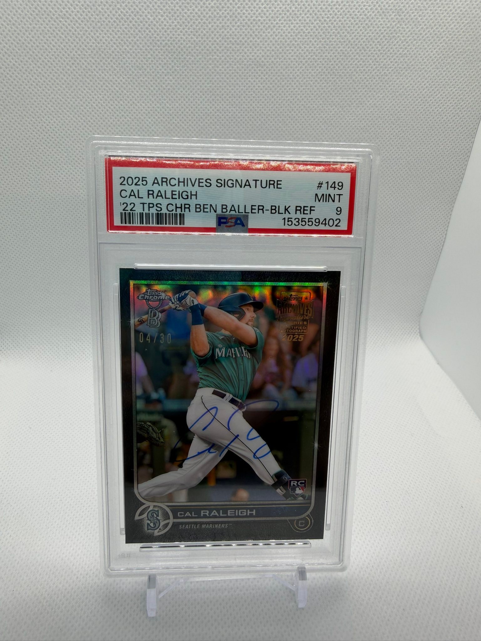 2025 Archives Signature Cal Raleigh rookie auto card for sale