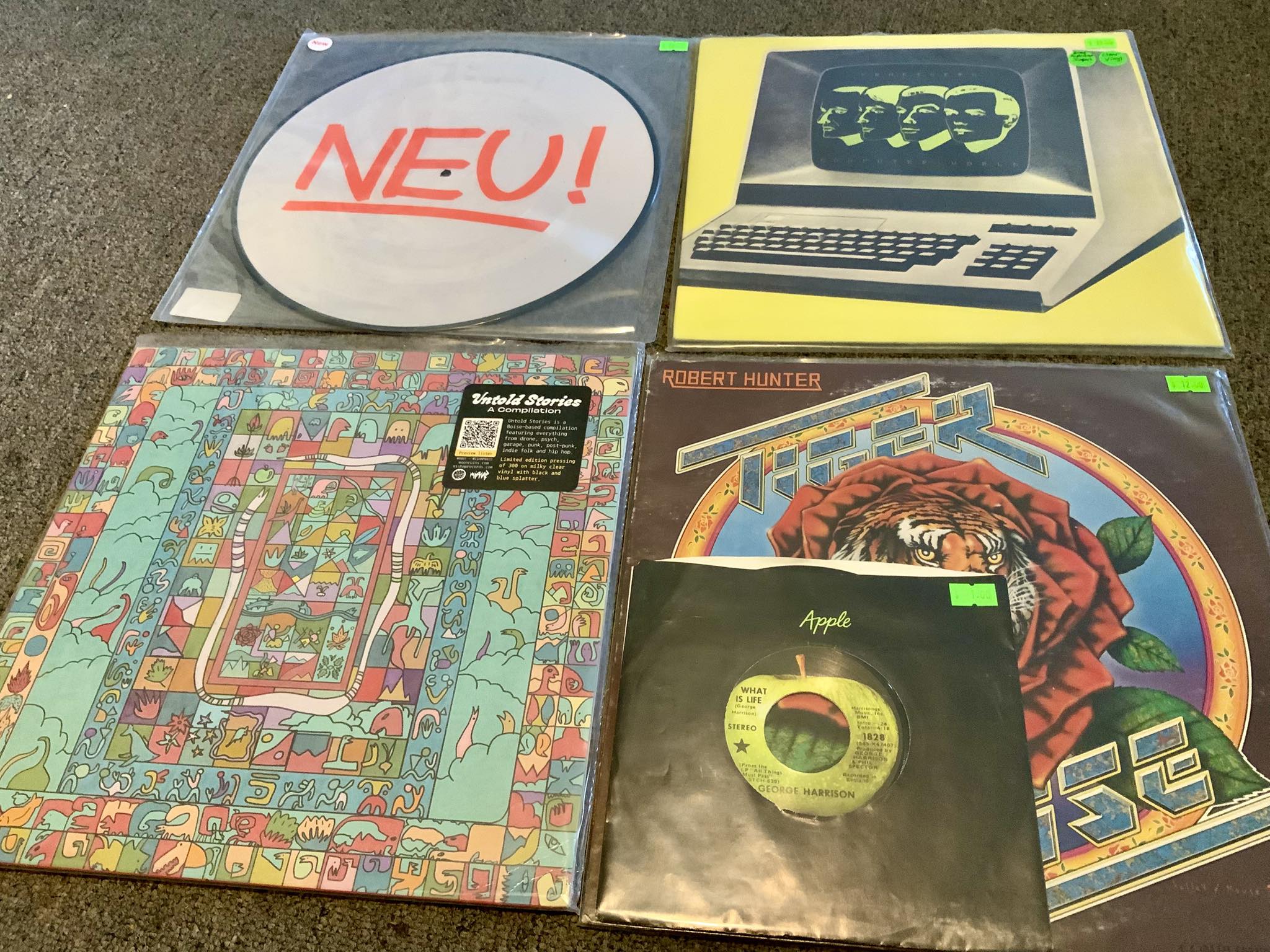 S.P.K. vinyl records Auto-Da-Fé and Information Overload Unit