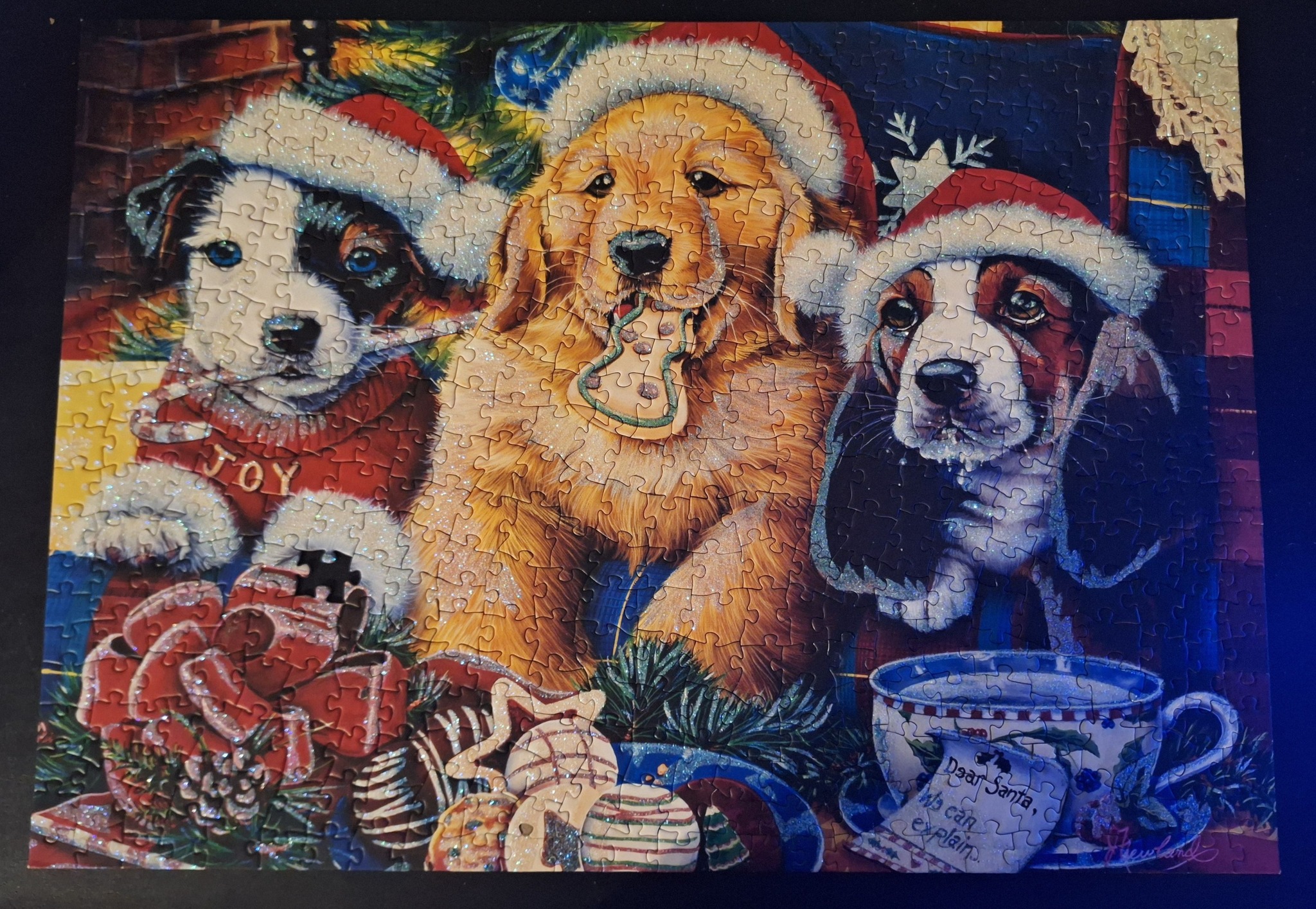 MasterPieces Christmas Ornaments Glitter 500 Piece Jigsaw Puzzle...