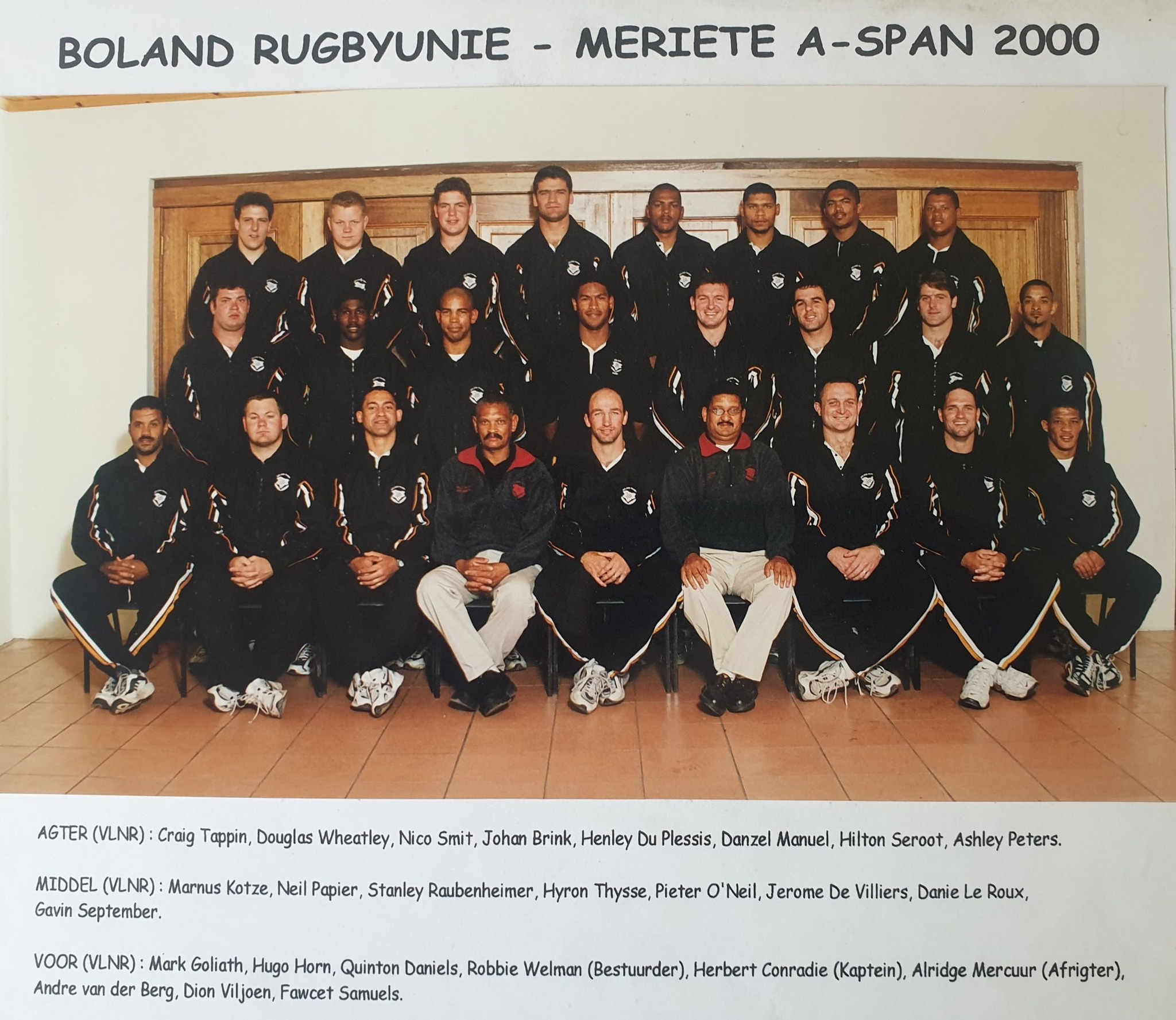 BOLAND BLAD(BOLAND KLUBRUGBY NUUS) | Legends of 2000 | Facebook